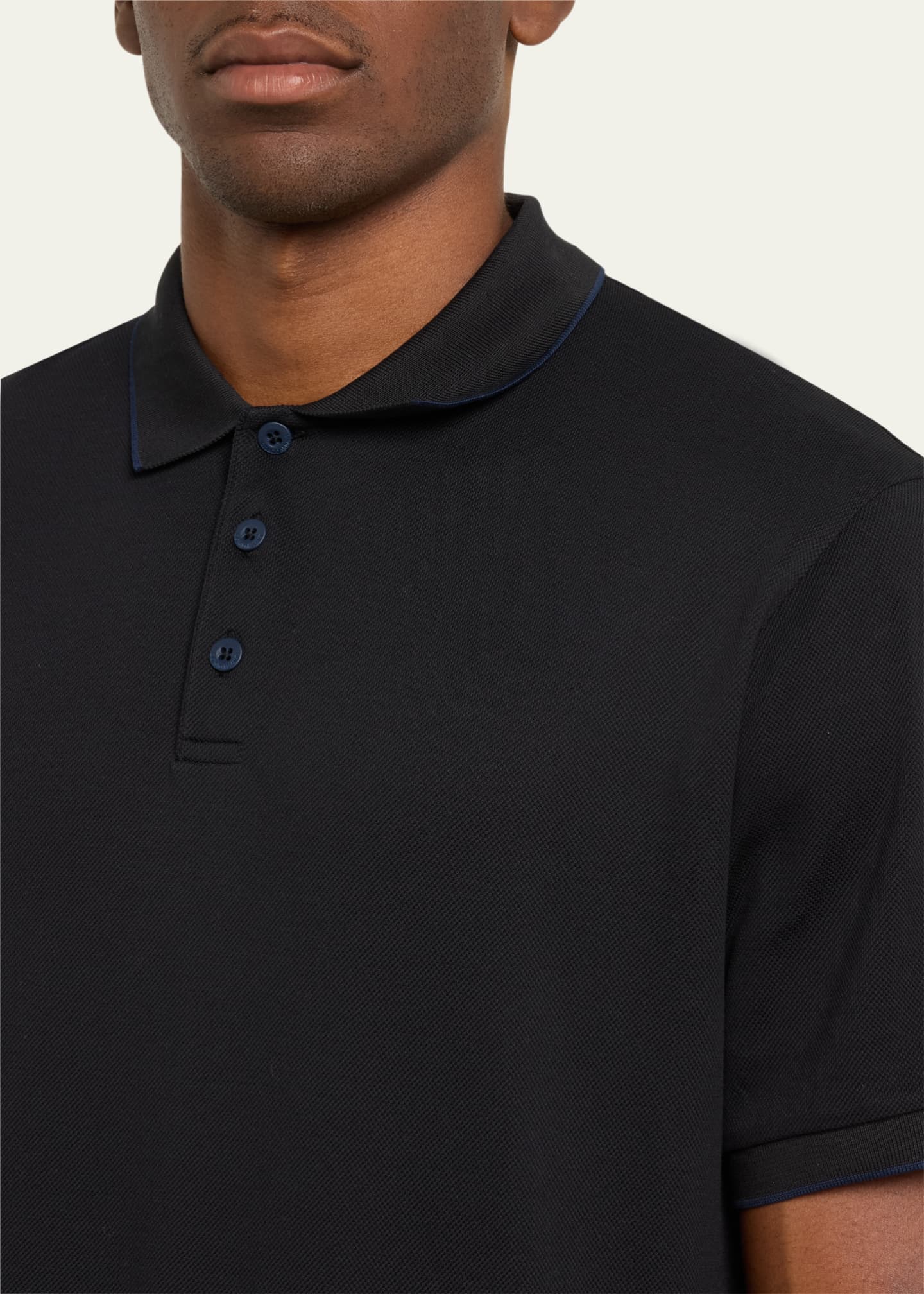 Giorgio Armani Men's Tipped Polo Shirt Image 5 of 5