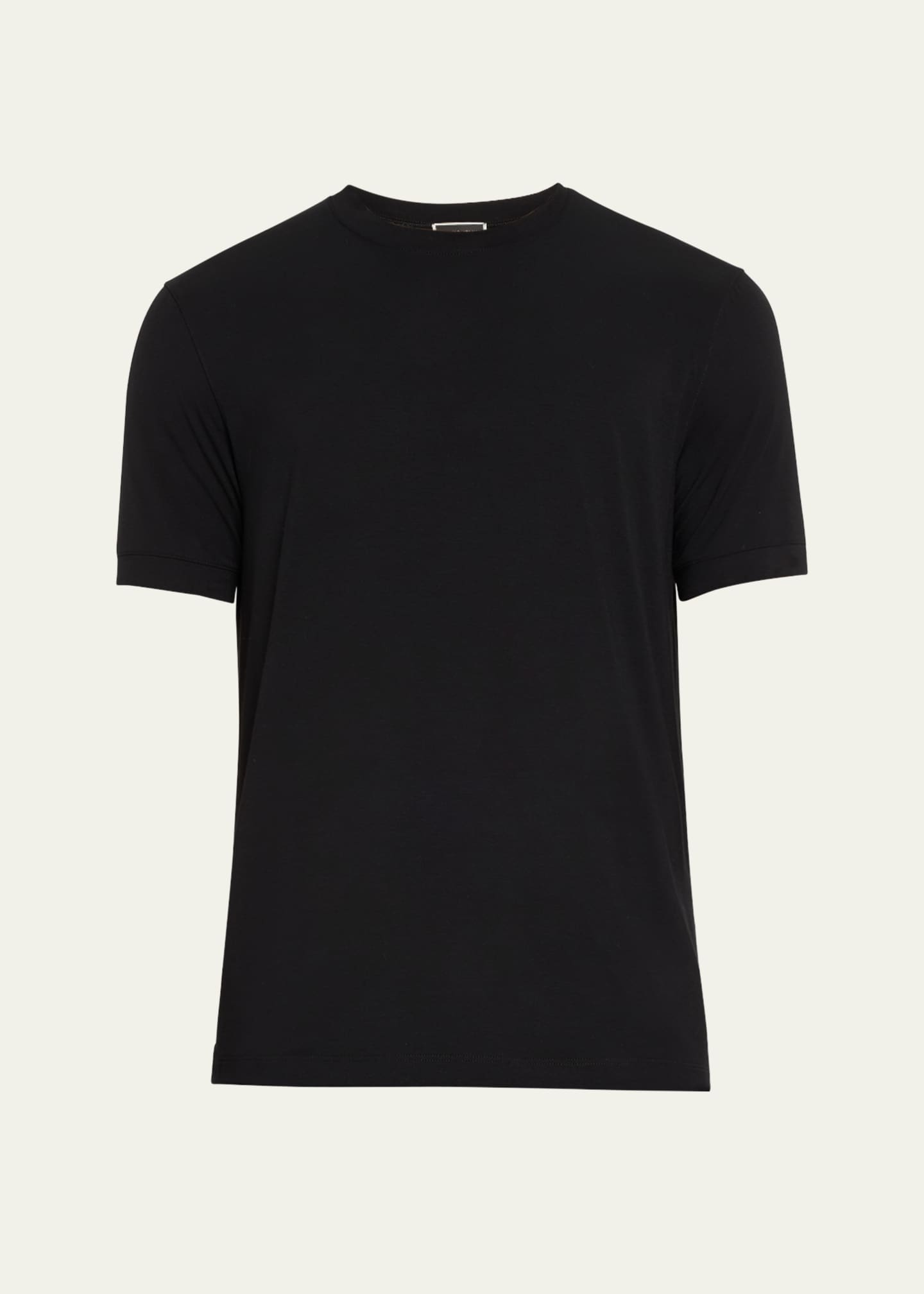 Giorgio Armani Men's Textured Stretch T-Shirt Image 1 of 5