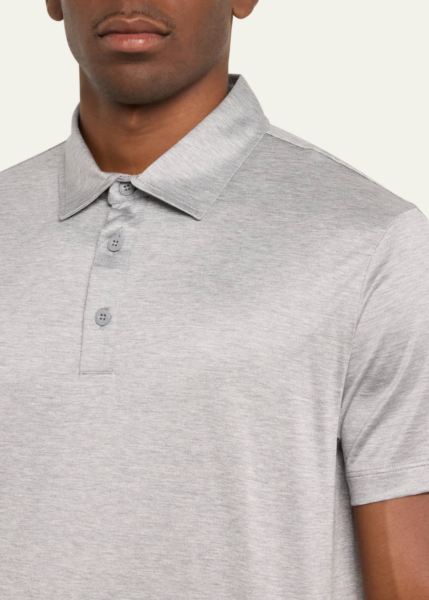 Giorgio Armani Men's Solid Jersey Polo Shirt Image 5 of 5