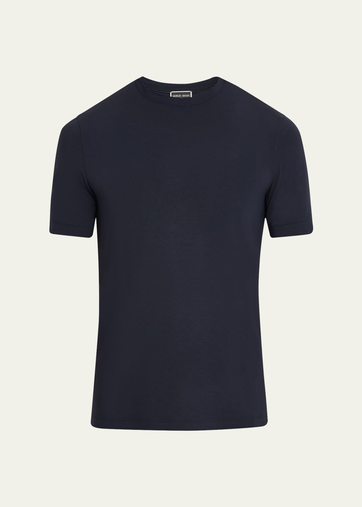 Giorgio Armani Men's Textured Crew T-Shirt Image 1 of 5