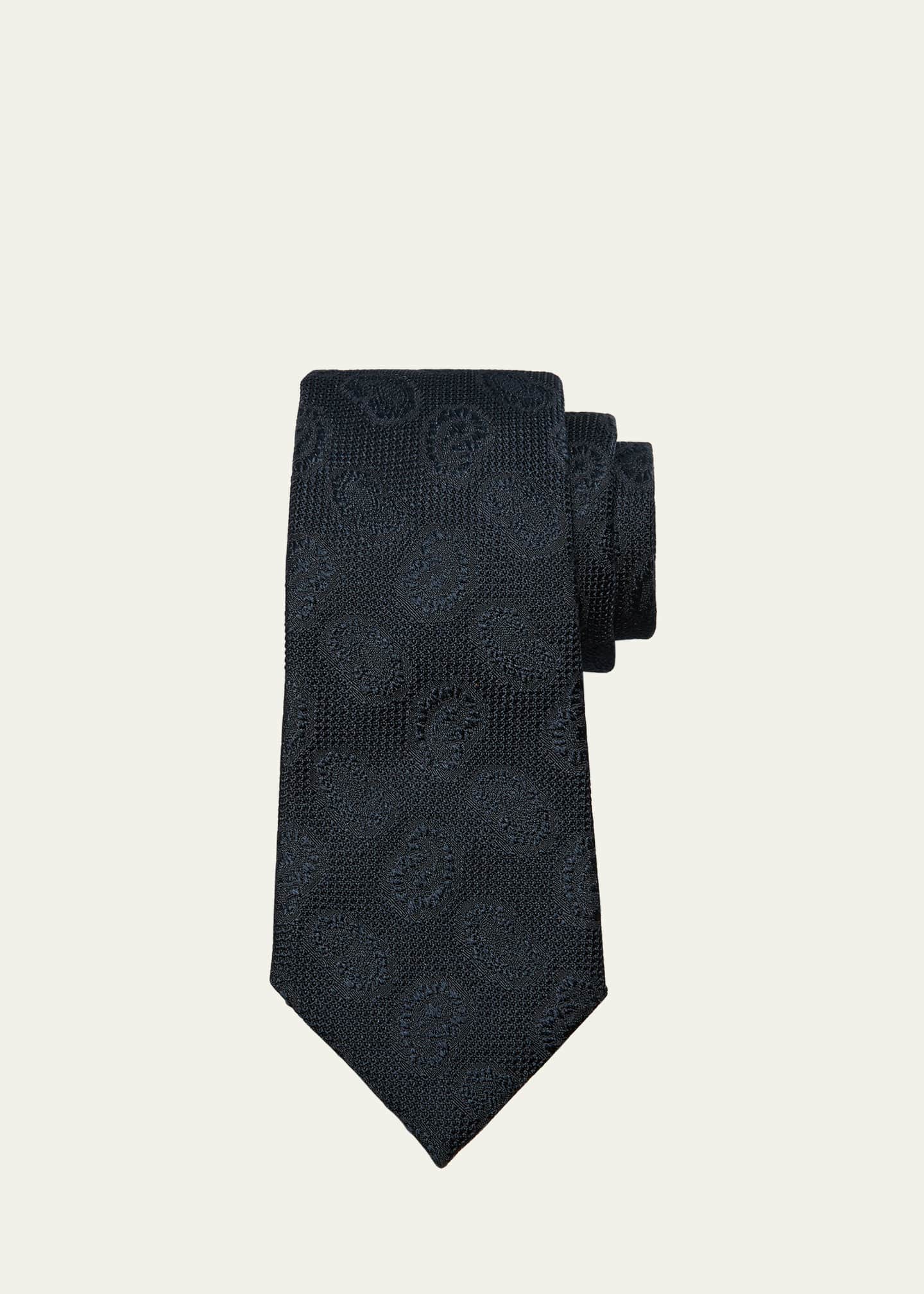 ZEGNA Men's Silk Jacquard Tie - Bergdorf Goodman
