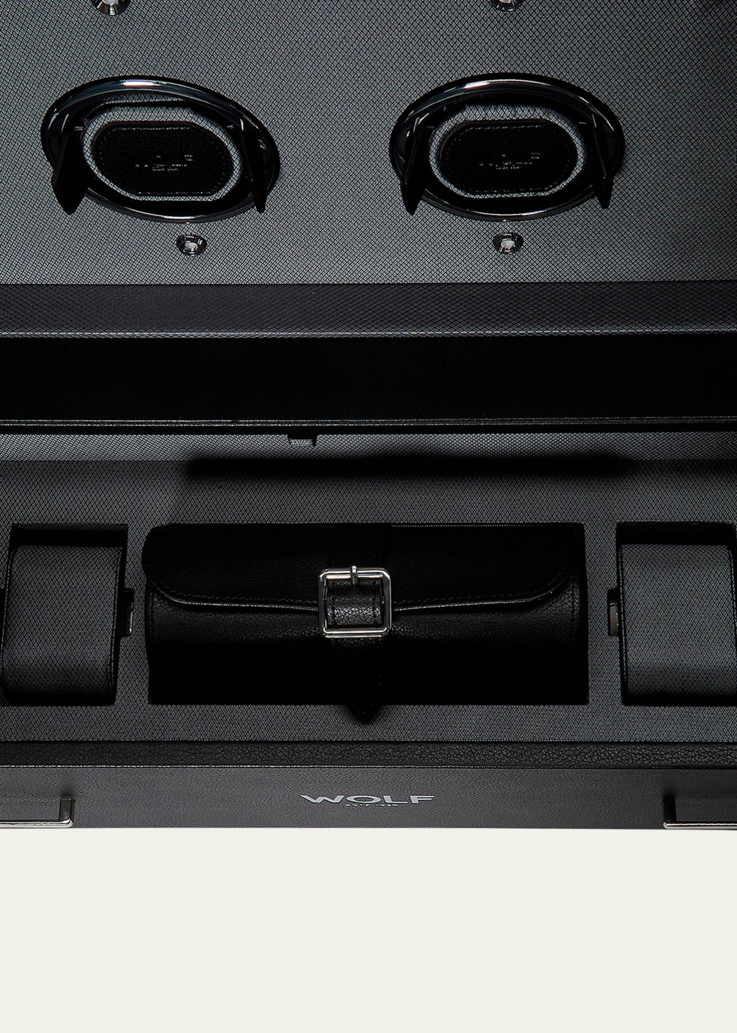 WOLF The Den 4-Piece Watch Winder Safe - Bergdorf Goodman