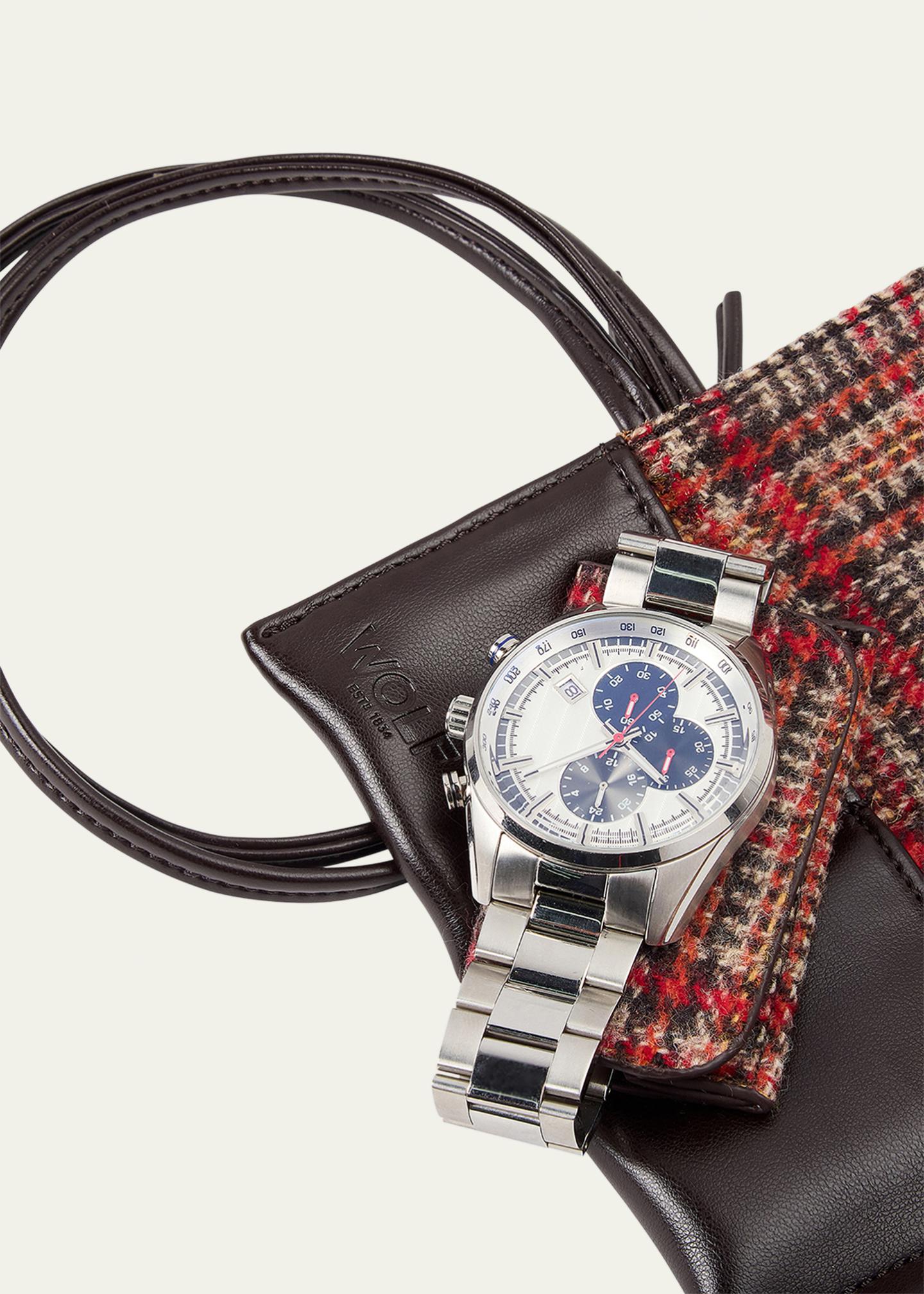 WOLF x WM Brown 6-Piece Watch Roll Out - Bergdorf Goodman