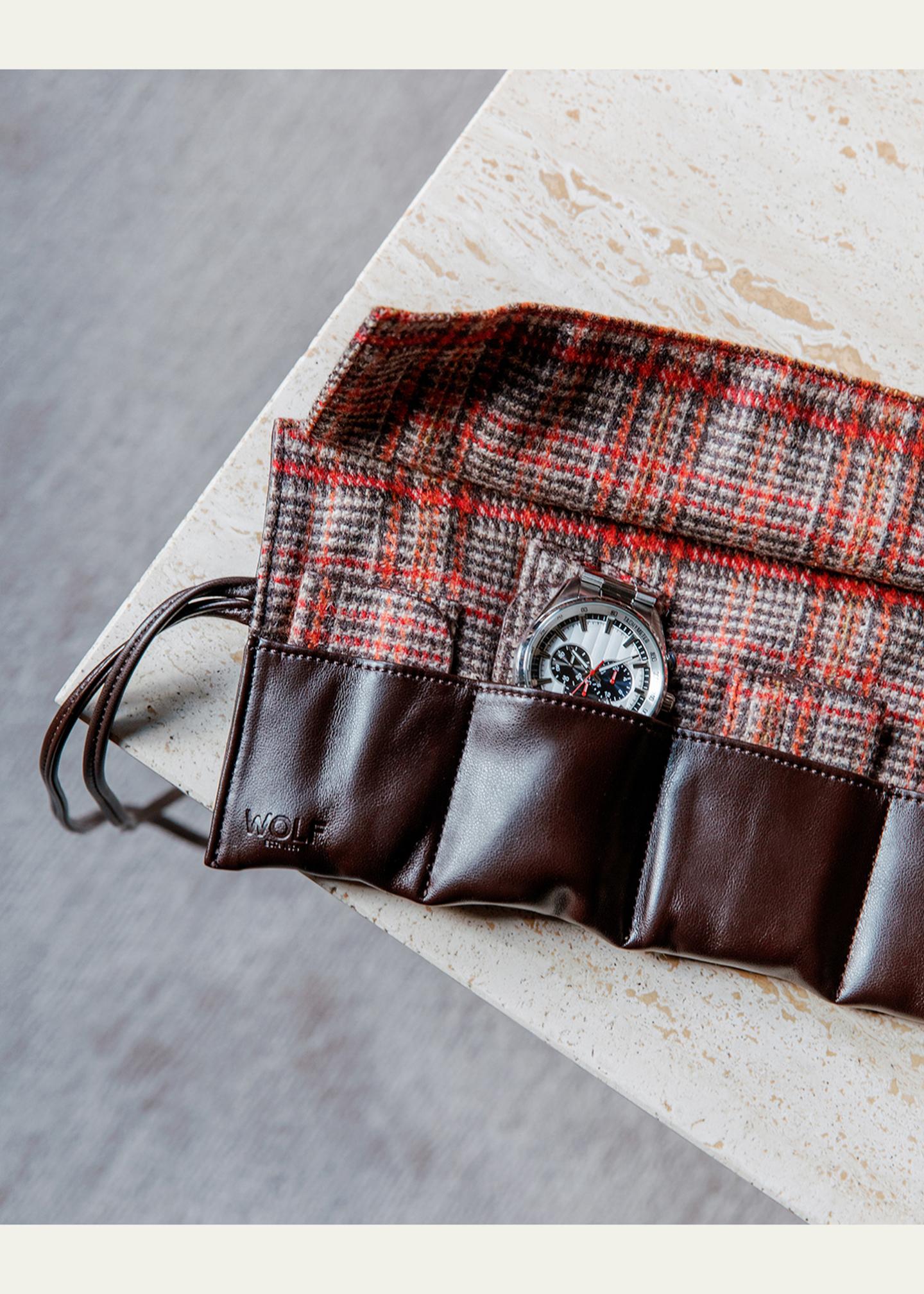 WOLF x WM Brown 6-Piece Watch Roll Out - Bergdorf Goodman