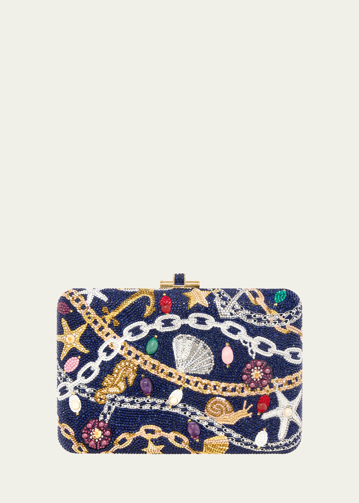 Judith Leiber Couture Nautical Chains Crystal Clutch Bag Image 1 of 2