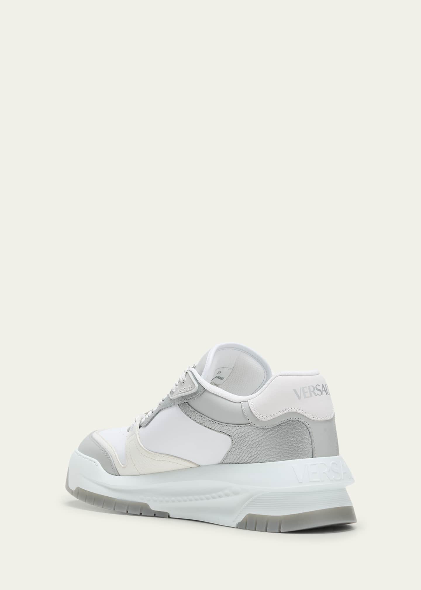 Versace Men's Odissea Leather Low-Top Sneakers Image 3 of 4