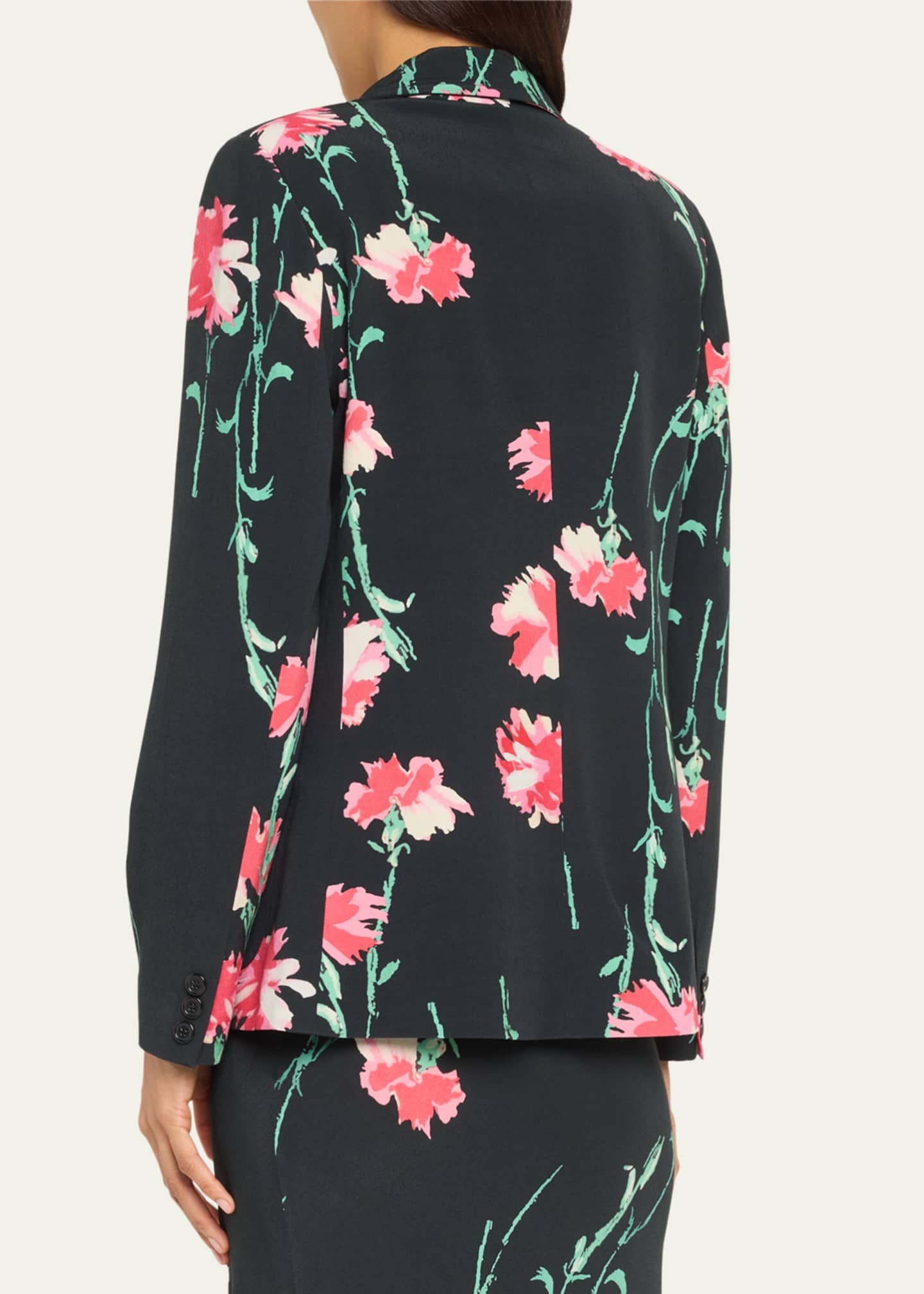 Libertine Cecil Beaton Pink Carnation Patch Pocket Jacket Image 3 of 5