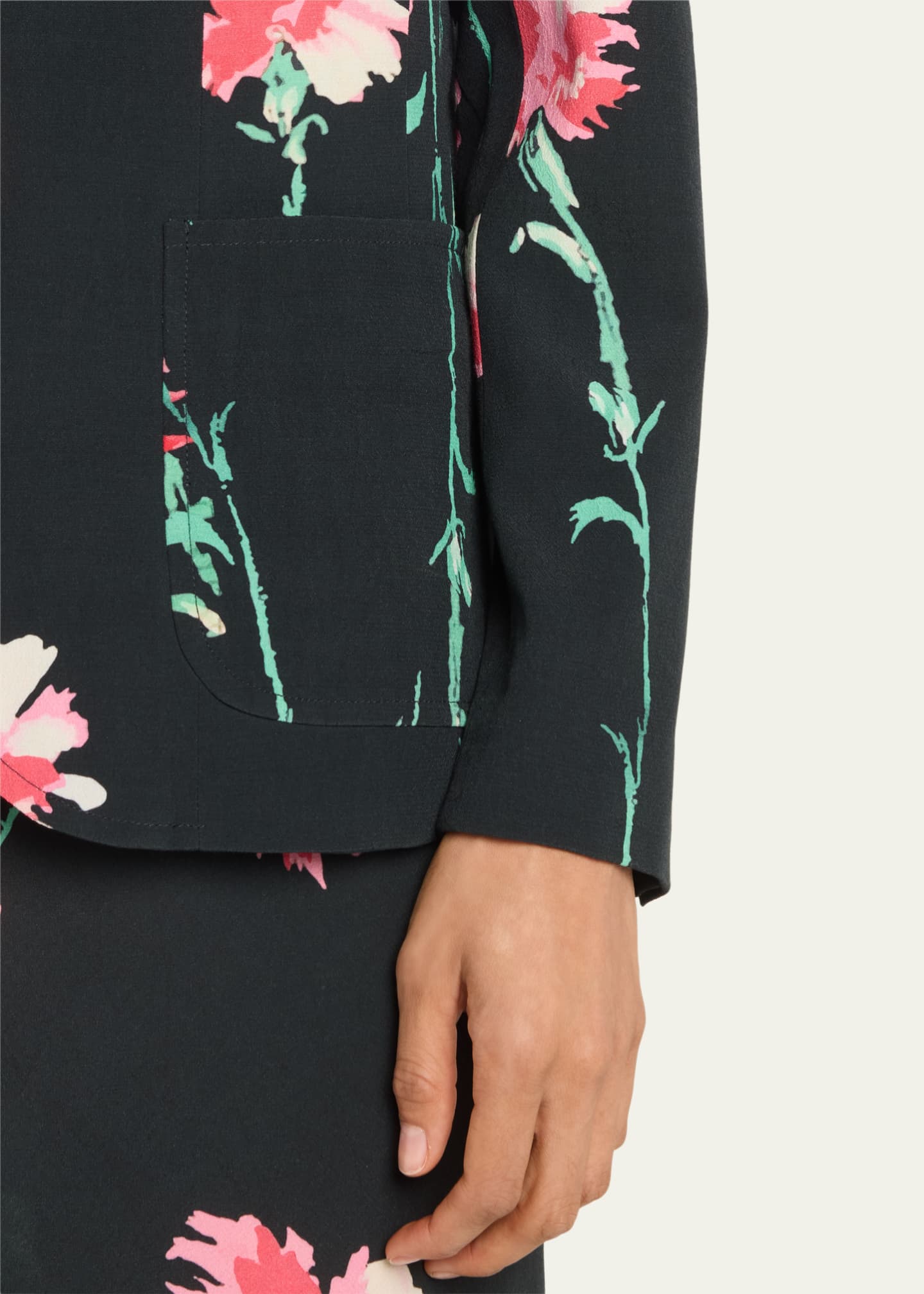 Libertine Cecil Beaton Pink Carnation Patch Pocket Jacket Image 5 of 5