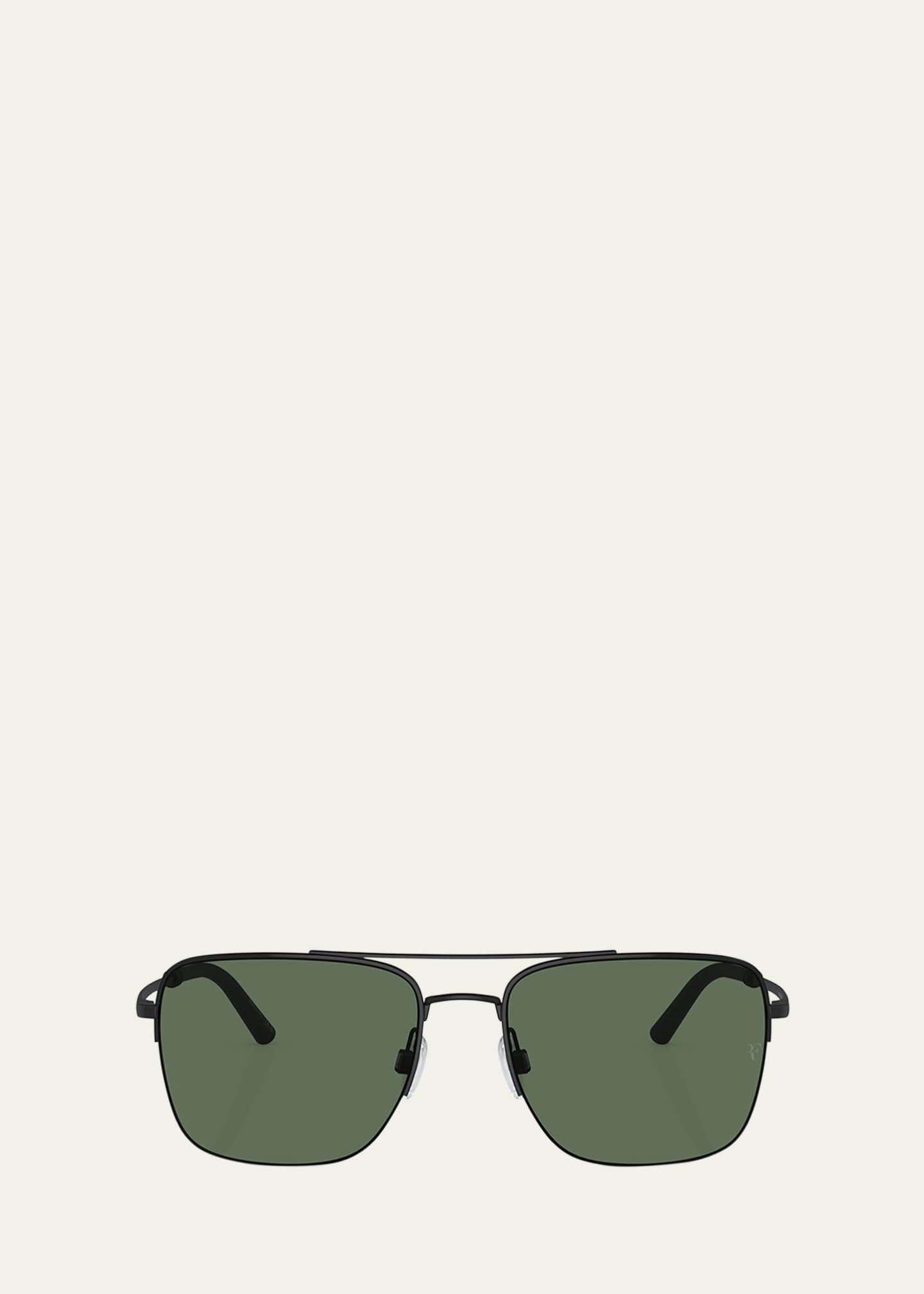 Oliver Peoples x Federer Men's R-2 Metal Aviator Sunglasses Image 1 of 3