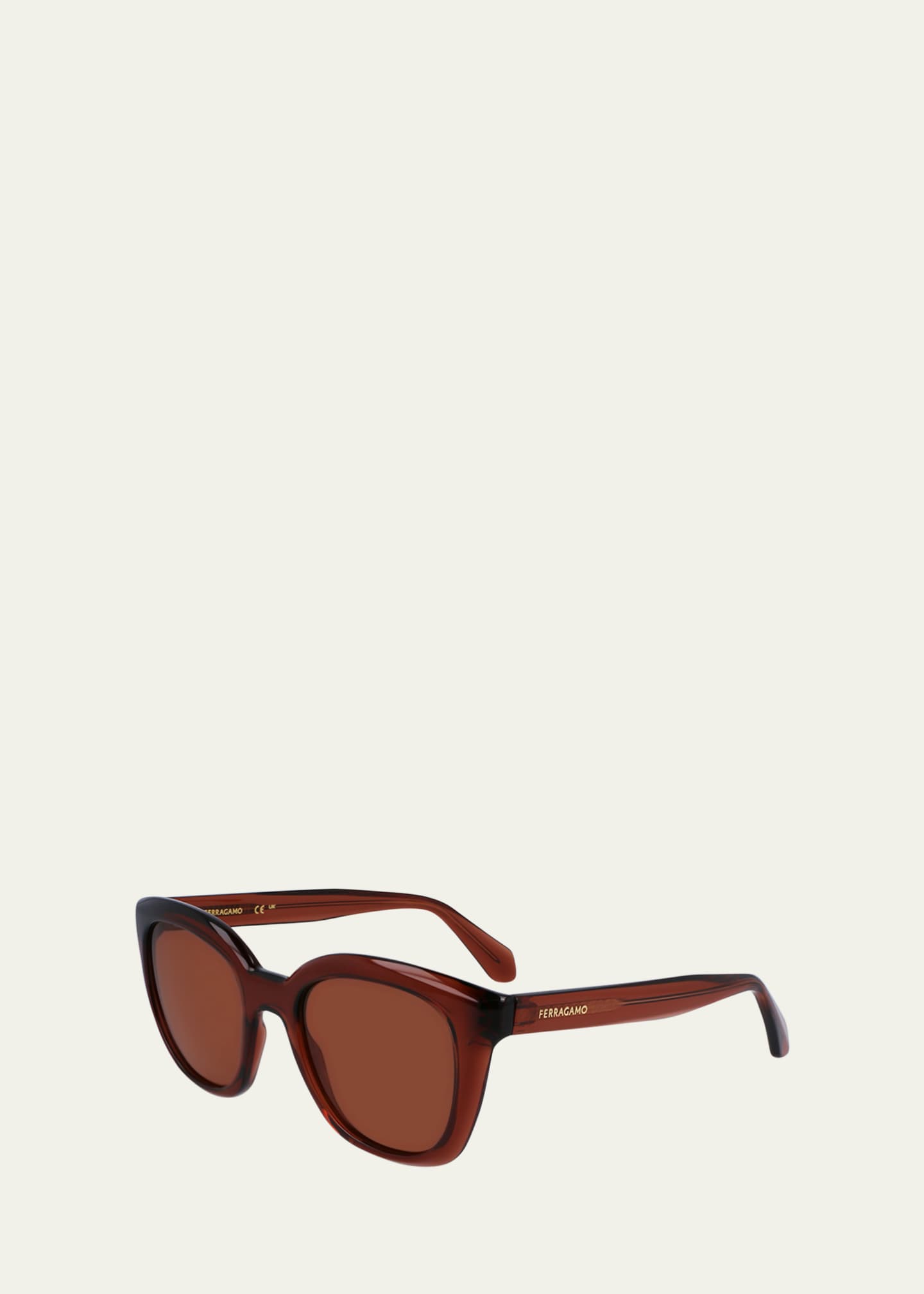 Ferragamo Logo Plastic Cat-Eye Sunglasses Image 2 of 2