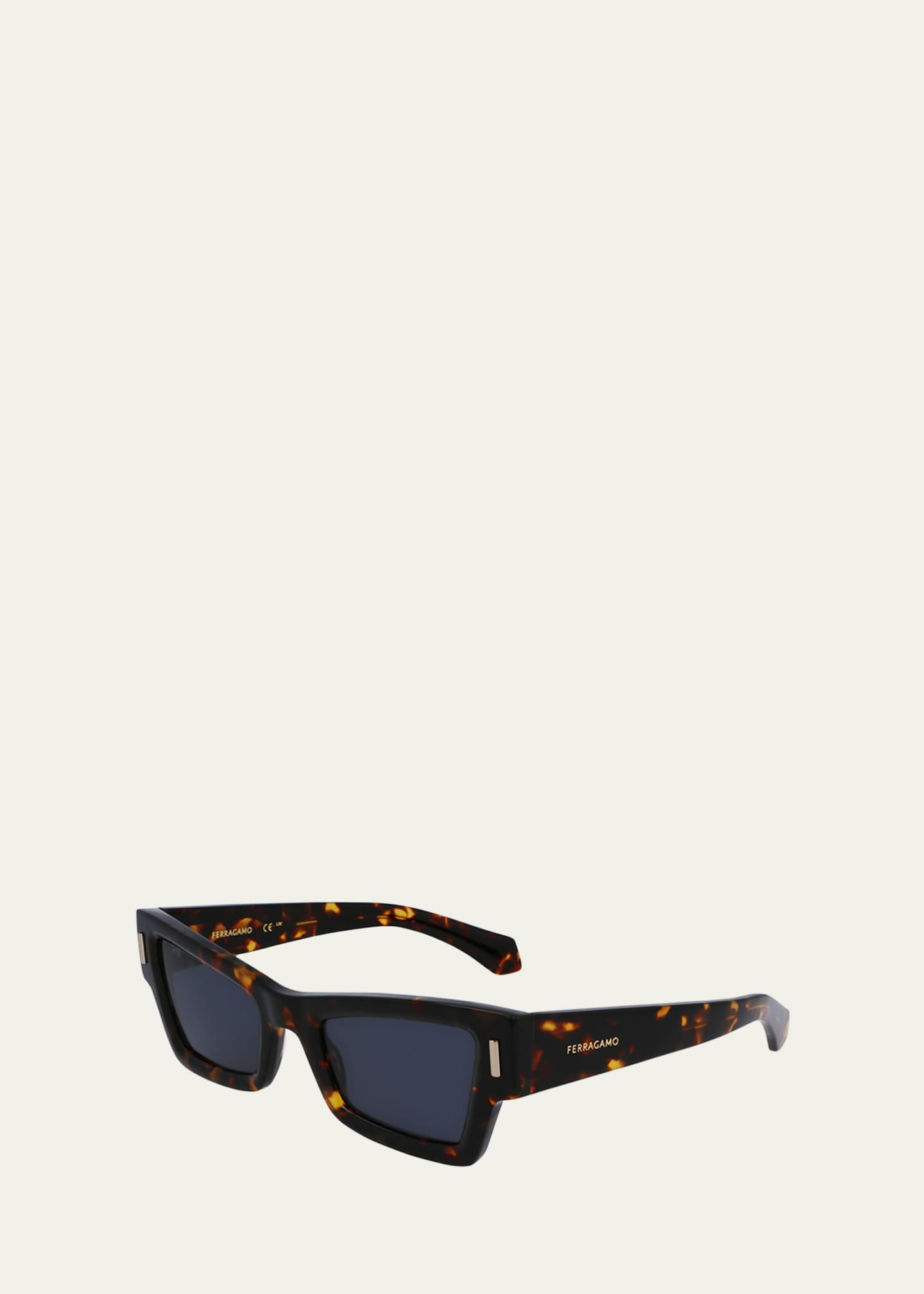 Rivets Acetate Cat-Eye Sunglasses