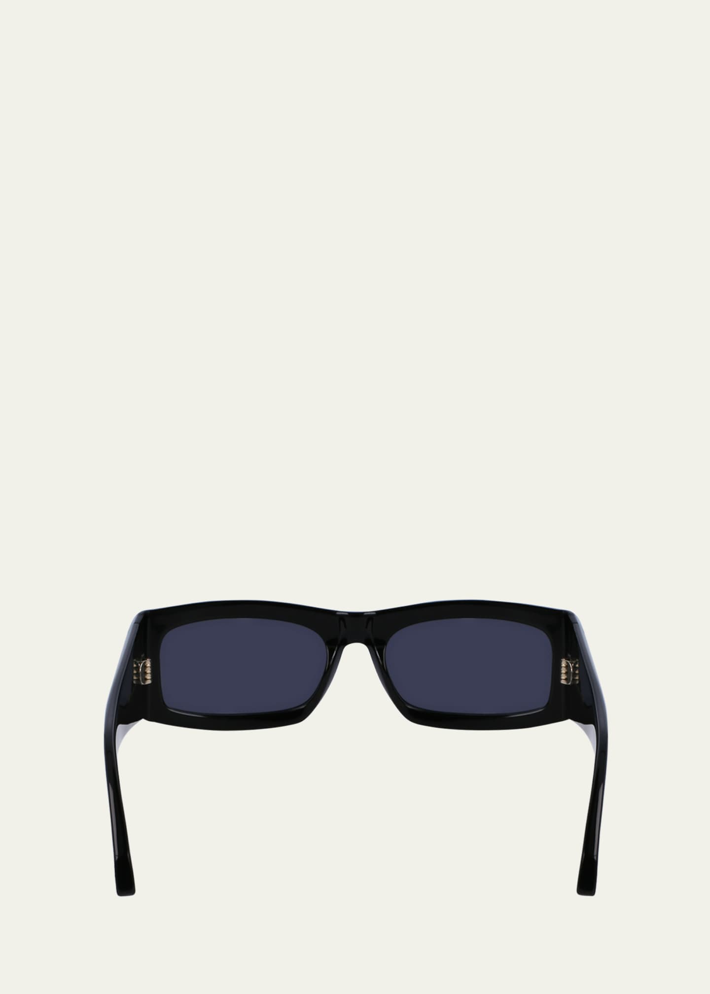 Ferragamo Black Acetate Sunglasses