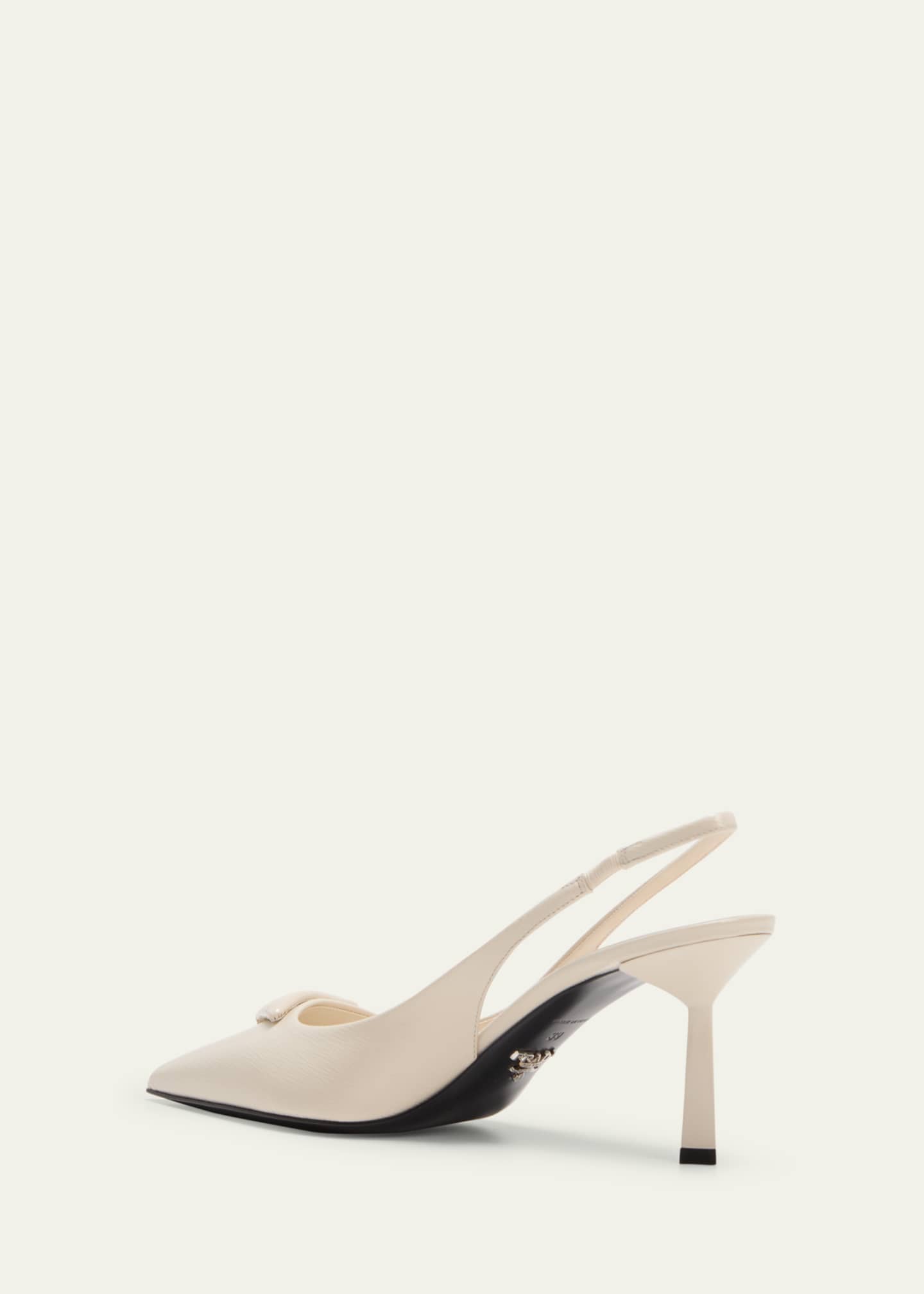 Prada Vernice Leather Slingback Pumps Image 4 of 5