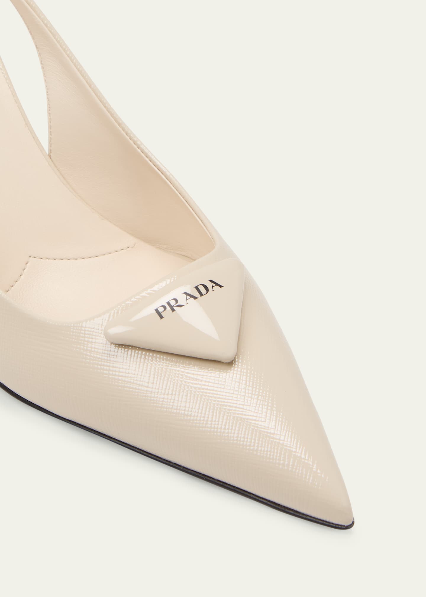 Prada Vernice Leather Slingback Pumps Image 5 of 5