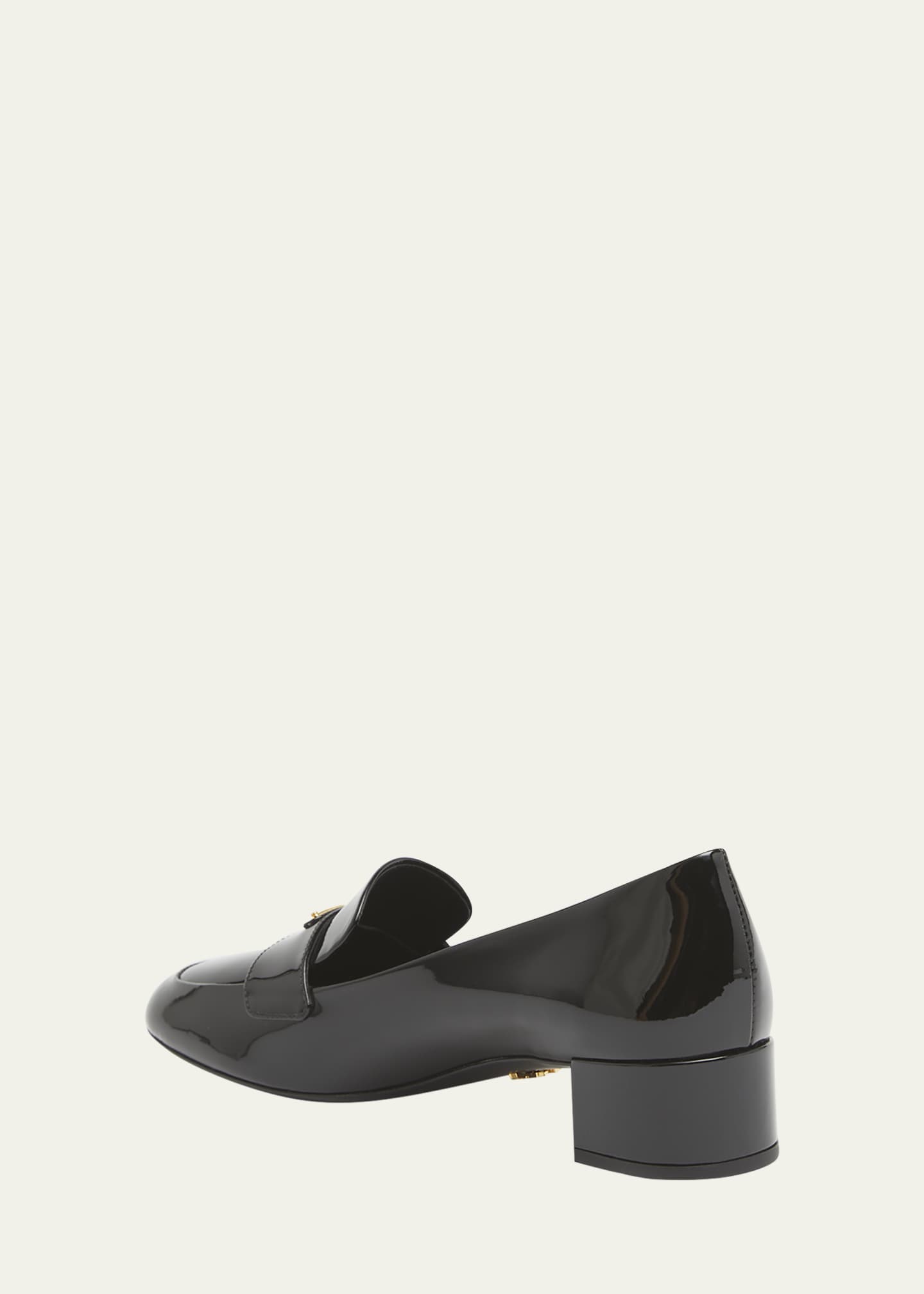 Prada Vernice Patent Loafer Pumps Image 4 of 5