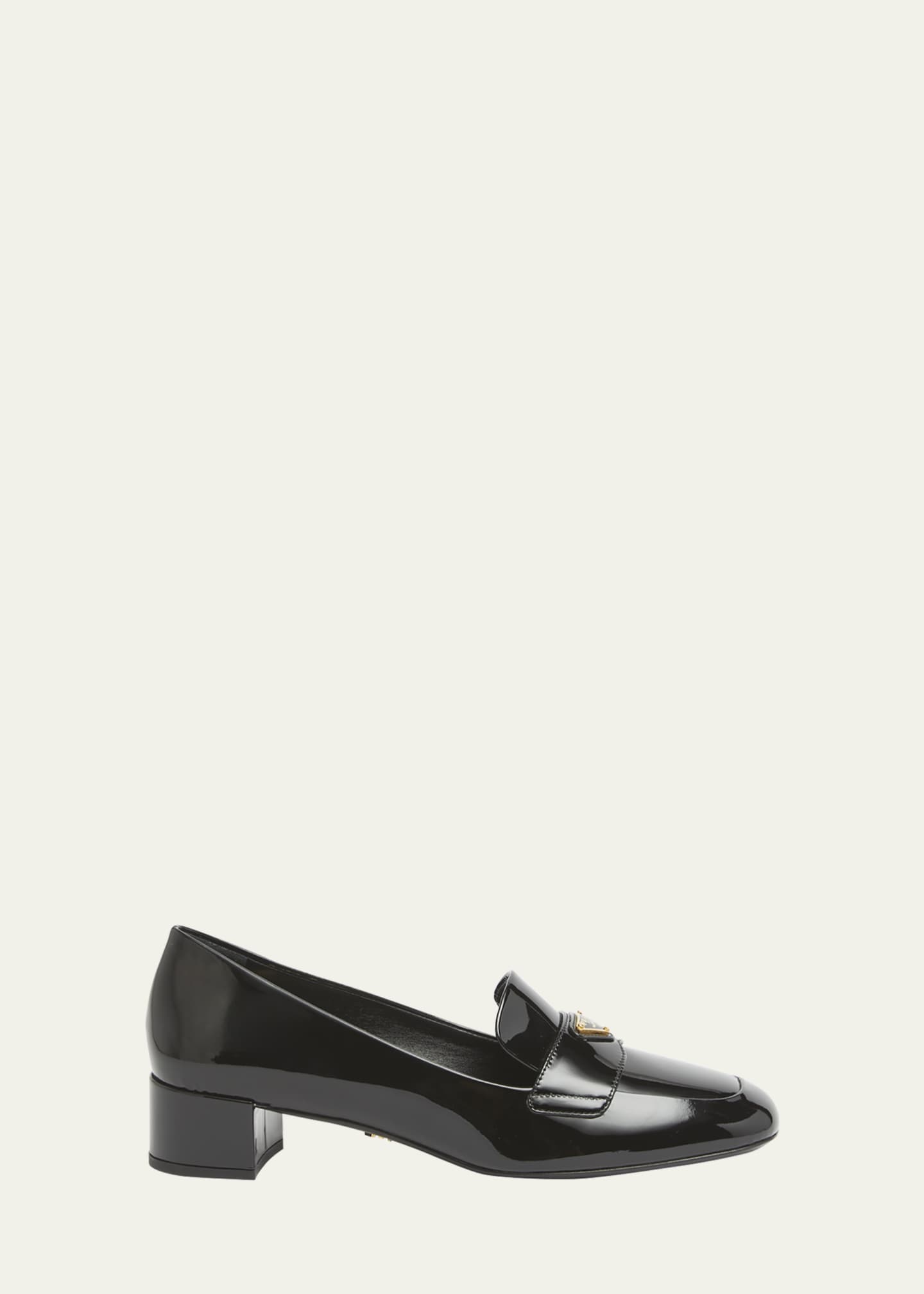Prada Vernice Patent Loafer Pumps - Bergdorf Goodman