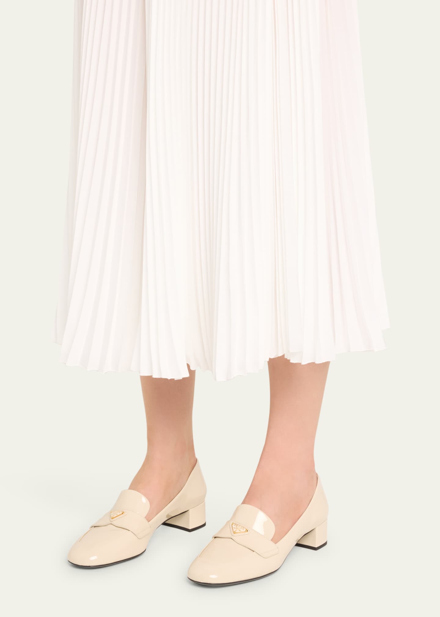 Vernice Patent Loafer Pumps