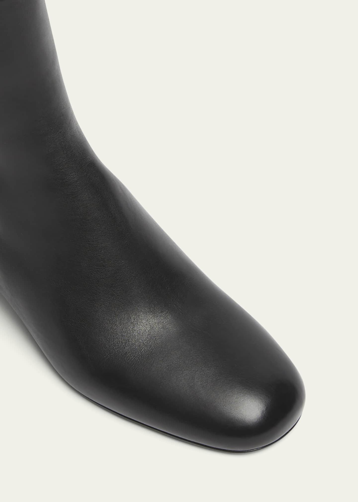 Prada Leather Zip Ankle Boots Image 5 of 5