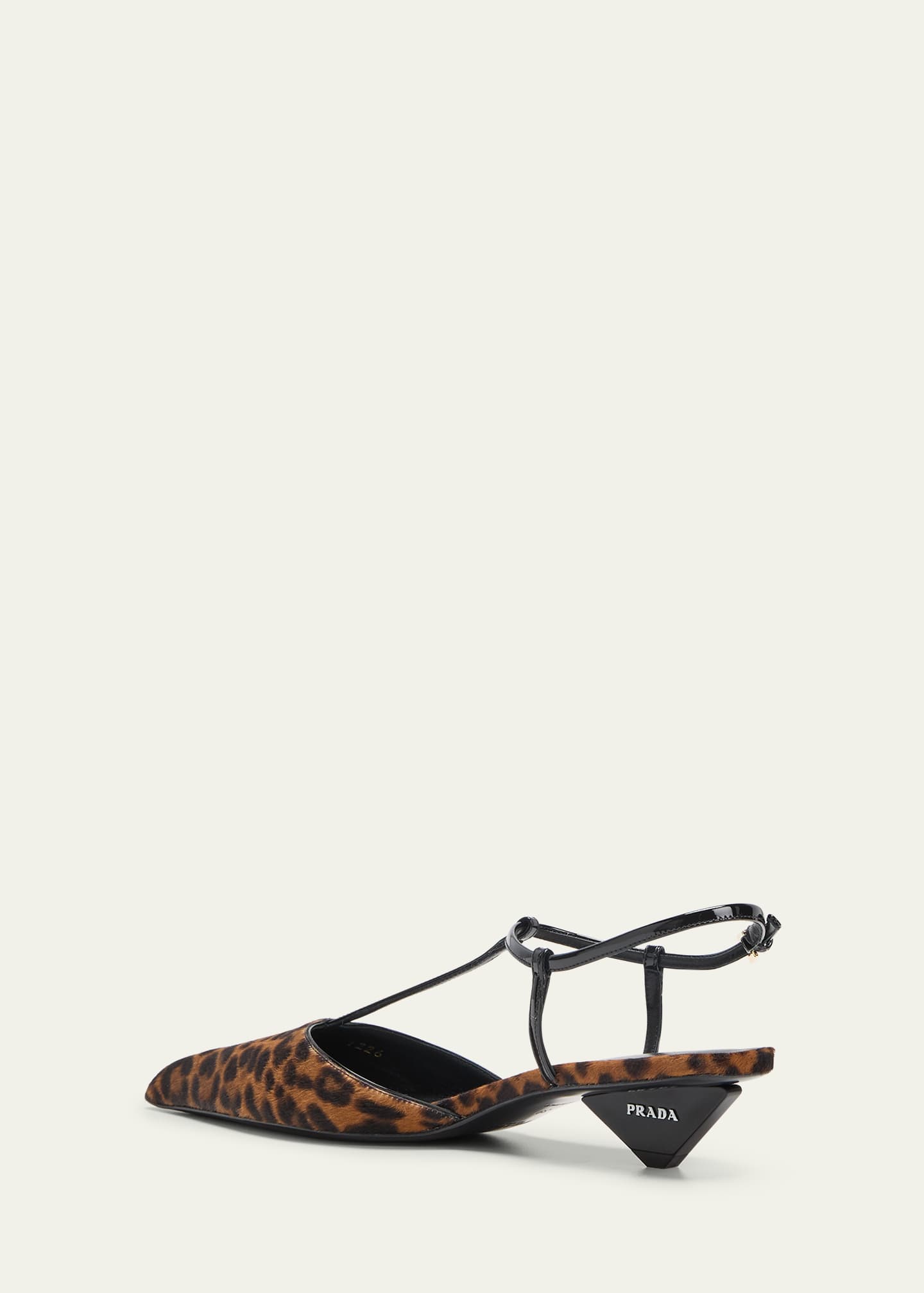Leopard T-Strap Ballerina Pumps