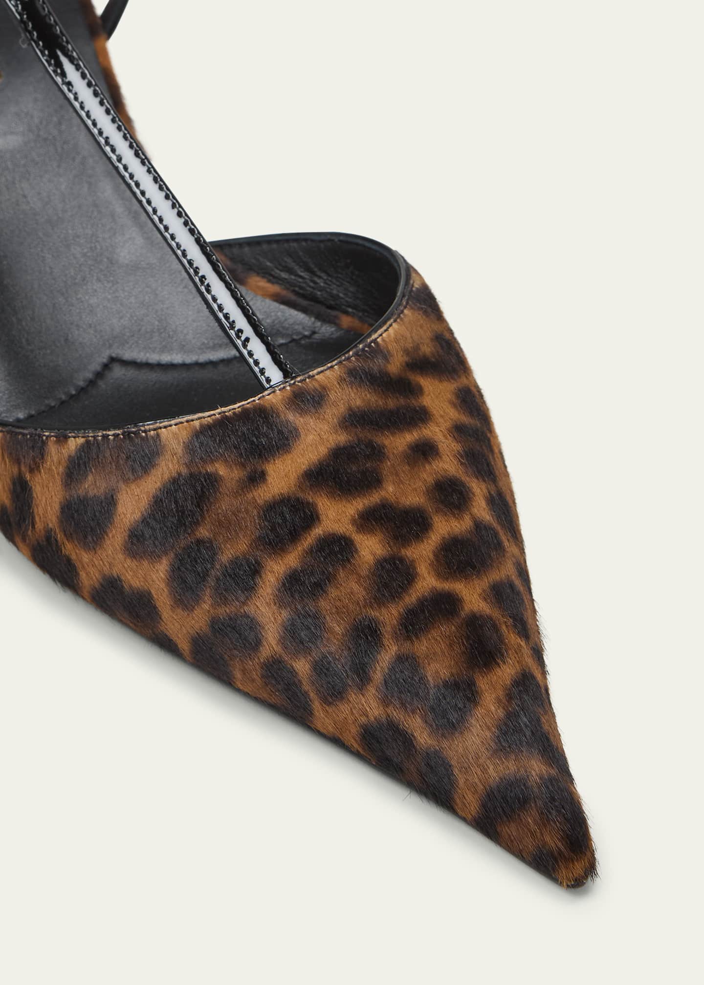 Leopard T-Strap Ballerina Pumps