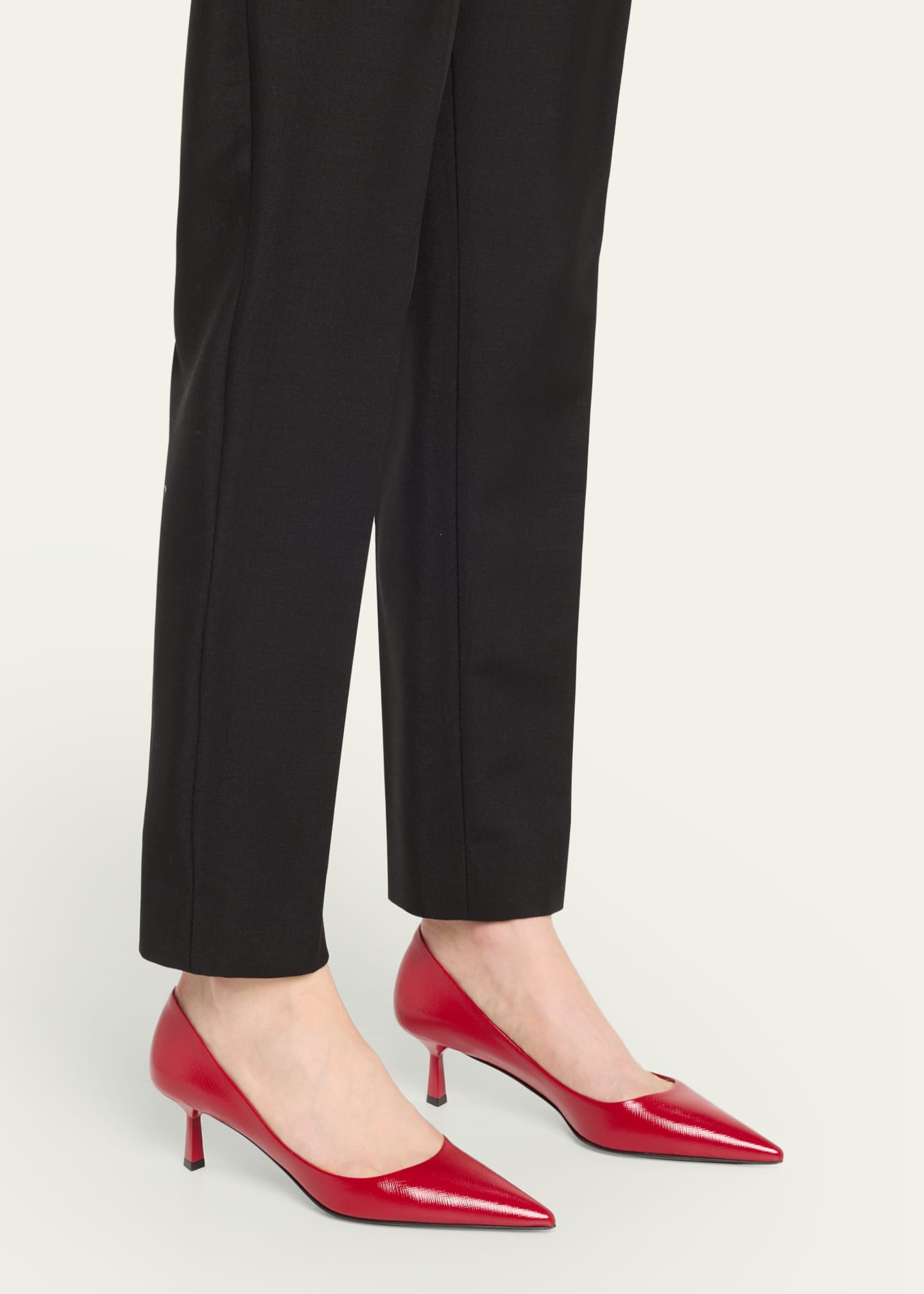 Prada Vernice Calfskin Stiletto Pumps Image 2 of 5