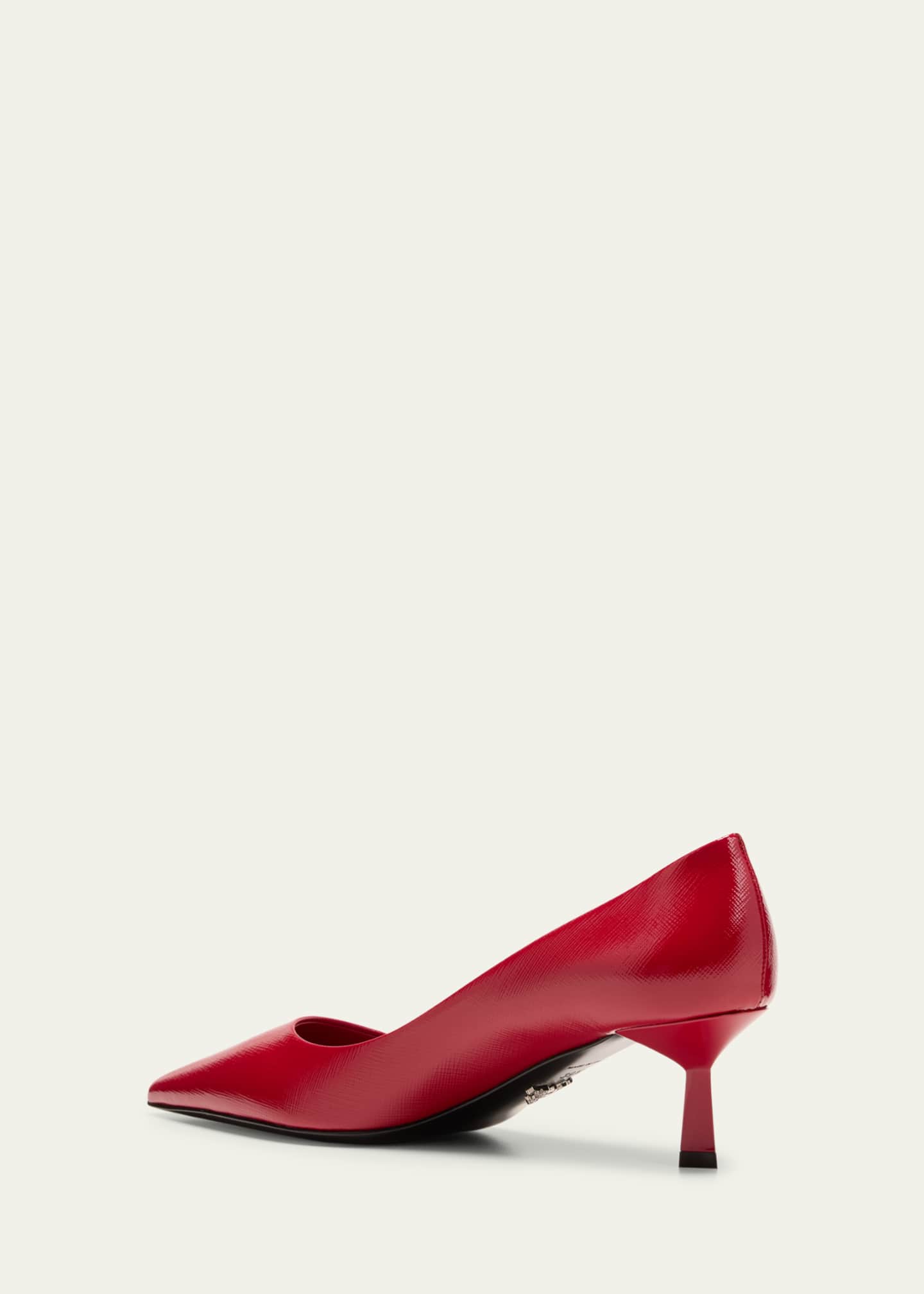 Prada Vernice Calfskin Stiletto Pumps Image 4 of 5