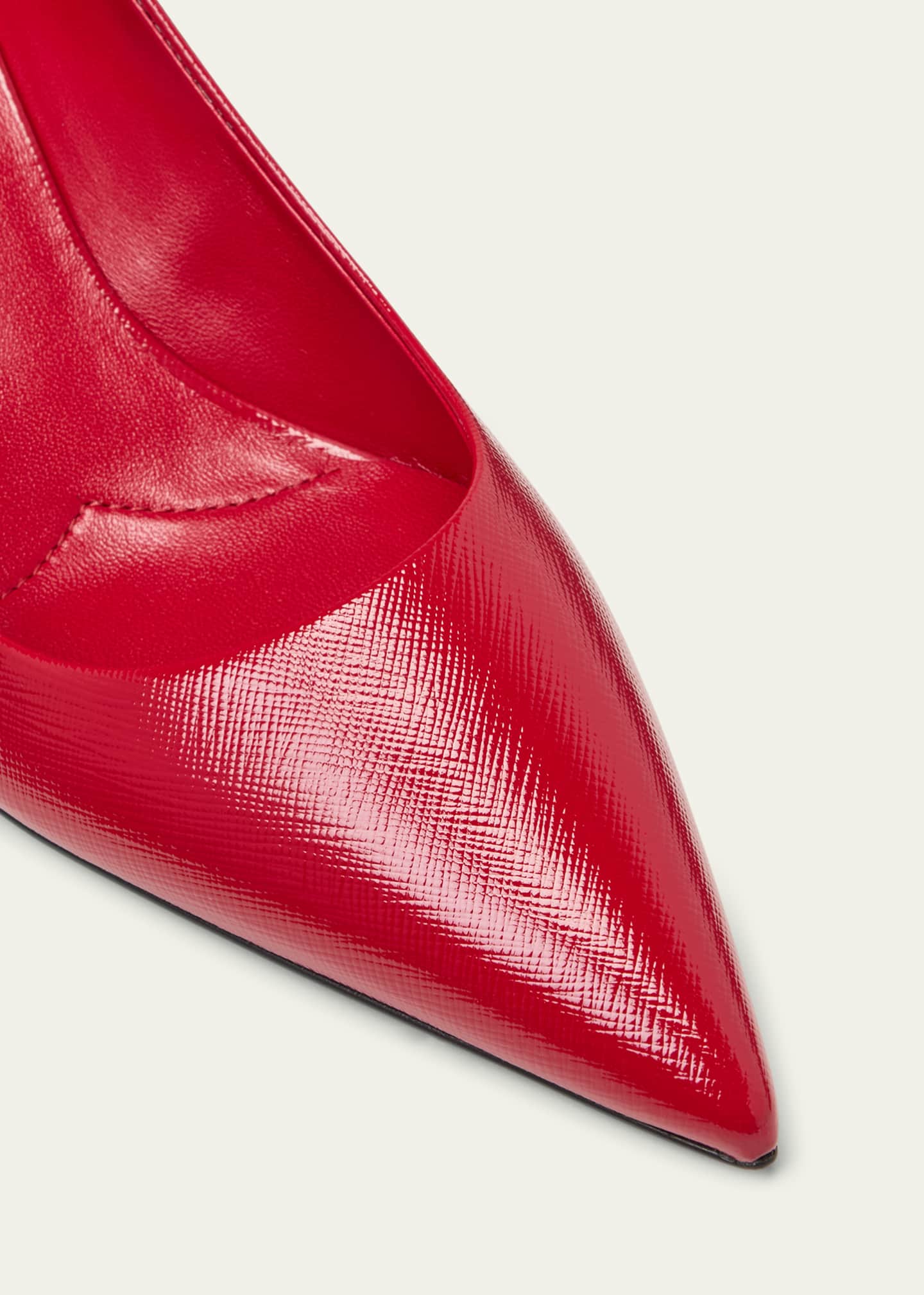 Prada Vernice Calfskin Stiletto Pumps Image 5 of 5