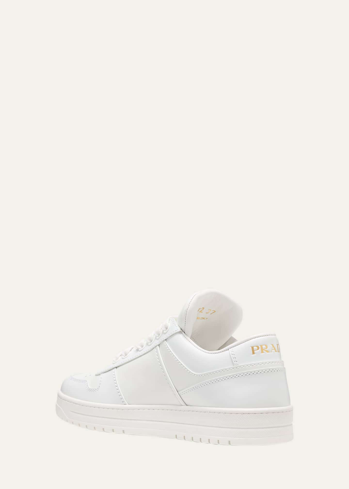 Prada Downtown Leather Low-Top Sneakers - Bergdorf Goodman