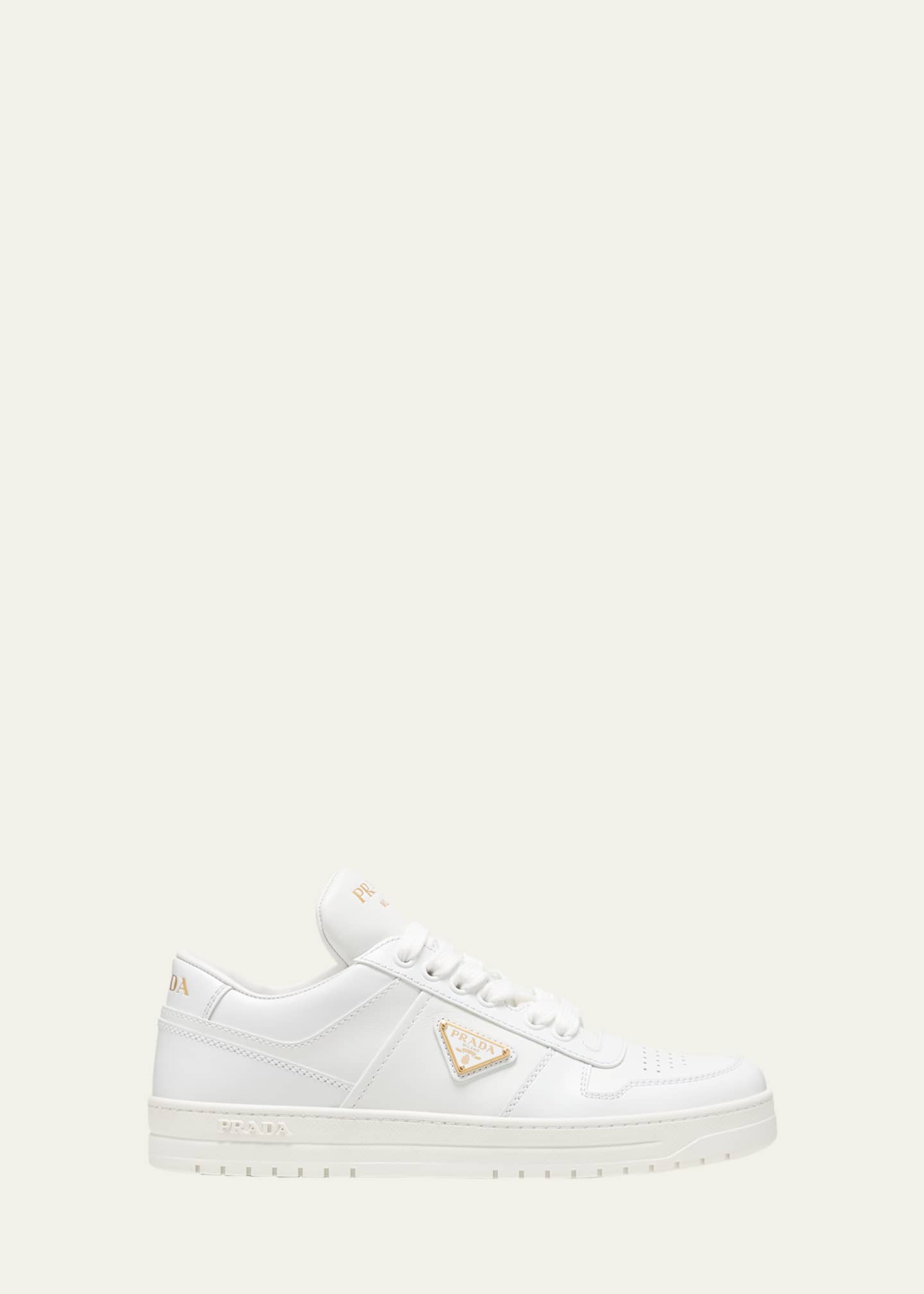 Prada Downtown Leather Low-Top Sneakers - Bergdorf Goodman
