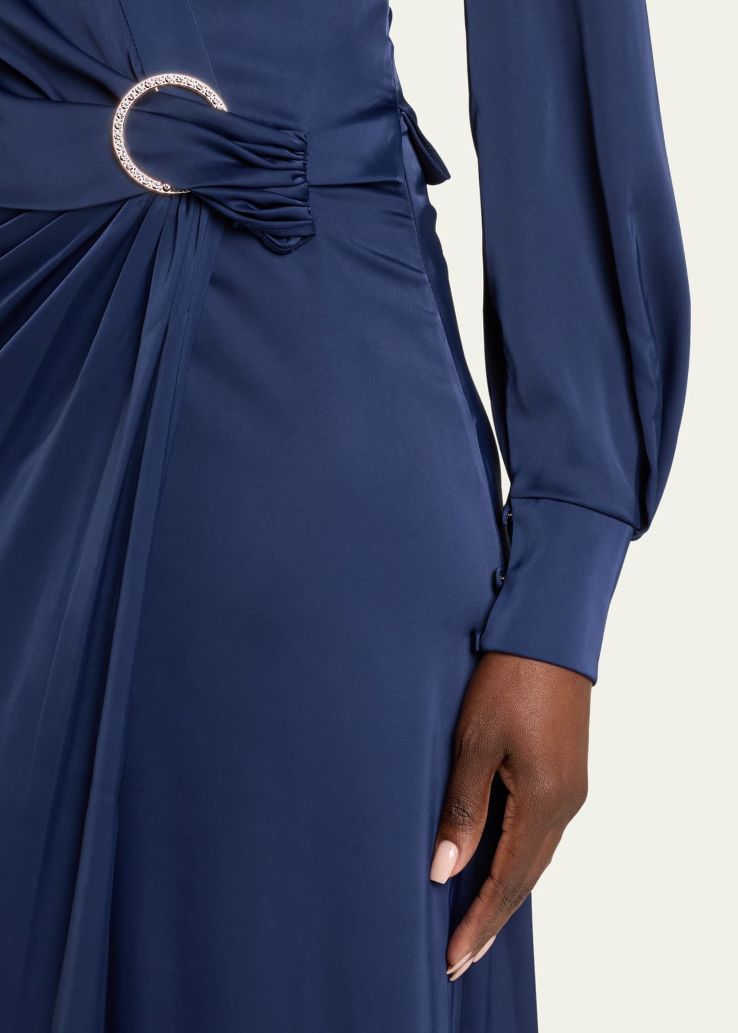 Halston Ivon Gown, 0 / Navy