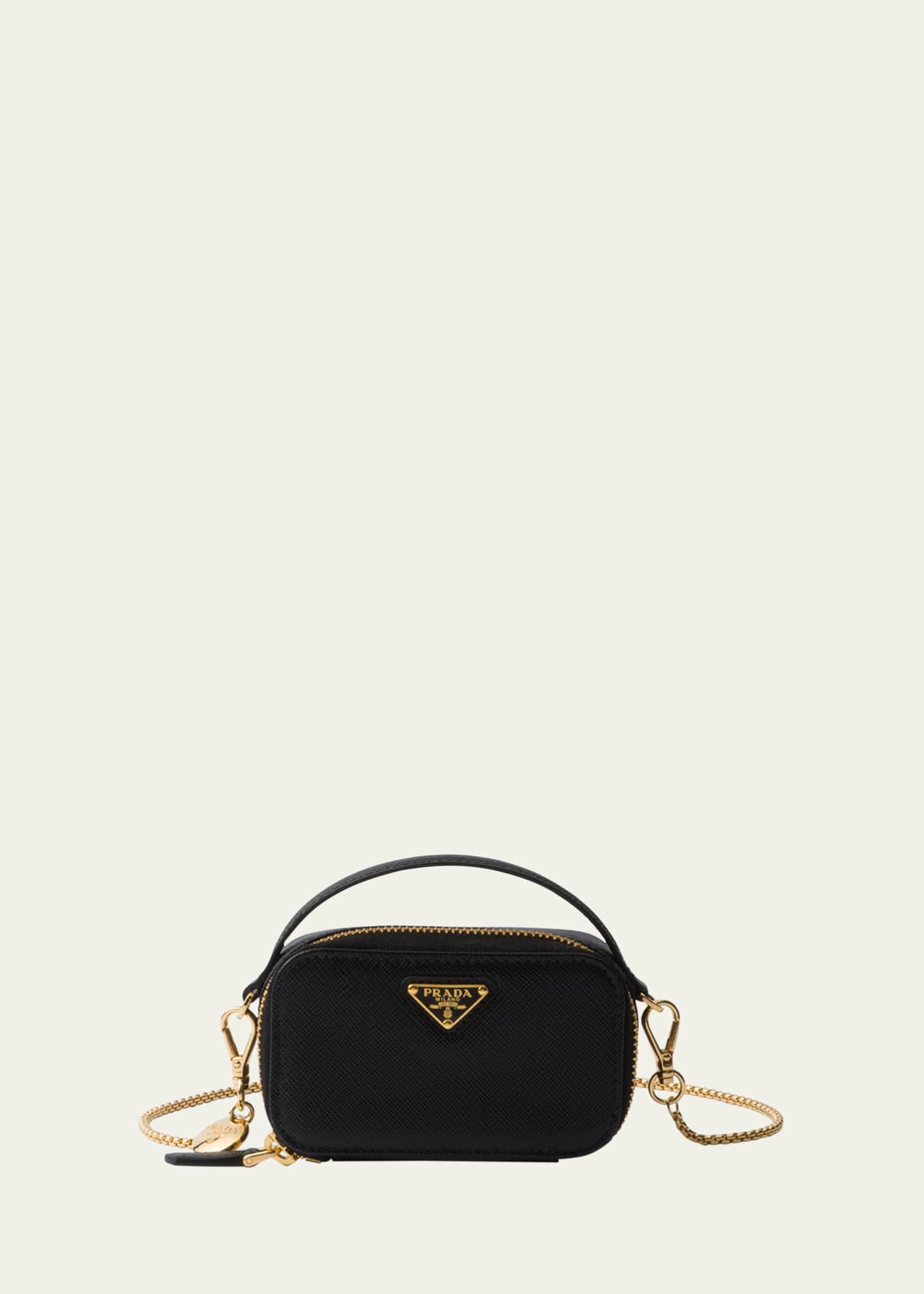 Prada Mini Zip Saffiano Leather Crossbody Bag Bergdorf Goodman