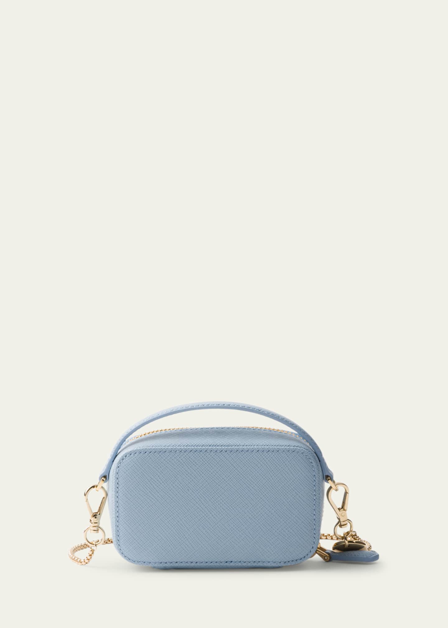 Prada Mini Zip Saffiano Leather Crossbody Bag Image 3 of 4