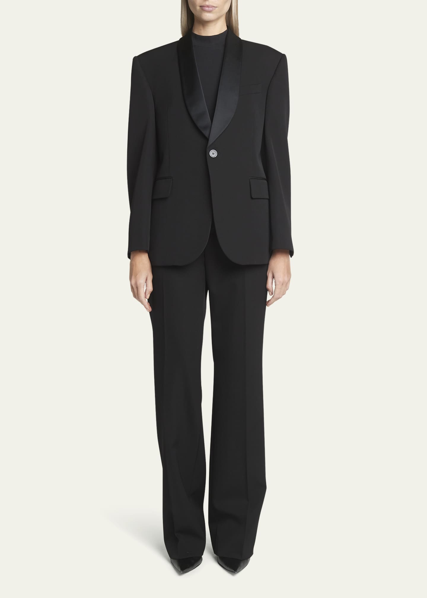 ジャケット・アウター 00s archive BARENCIAGA short melton coat Balenciaga Shrunk Wool Tuxedo Jacket - Bergdorf Goodman
