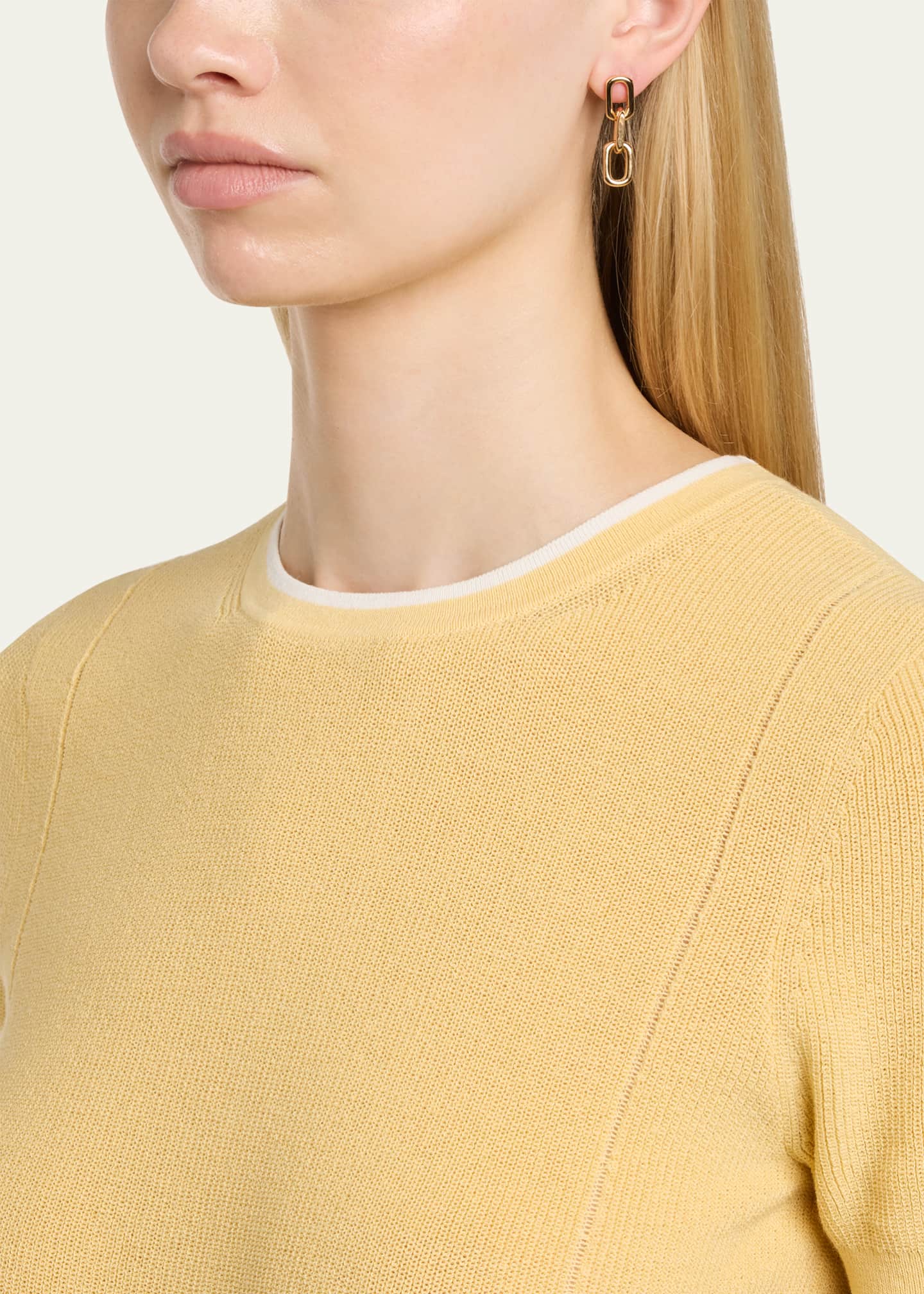 V.BELLAN Vermeil Chain Drop Earrings Image 2 of 4