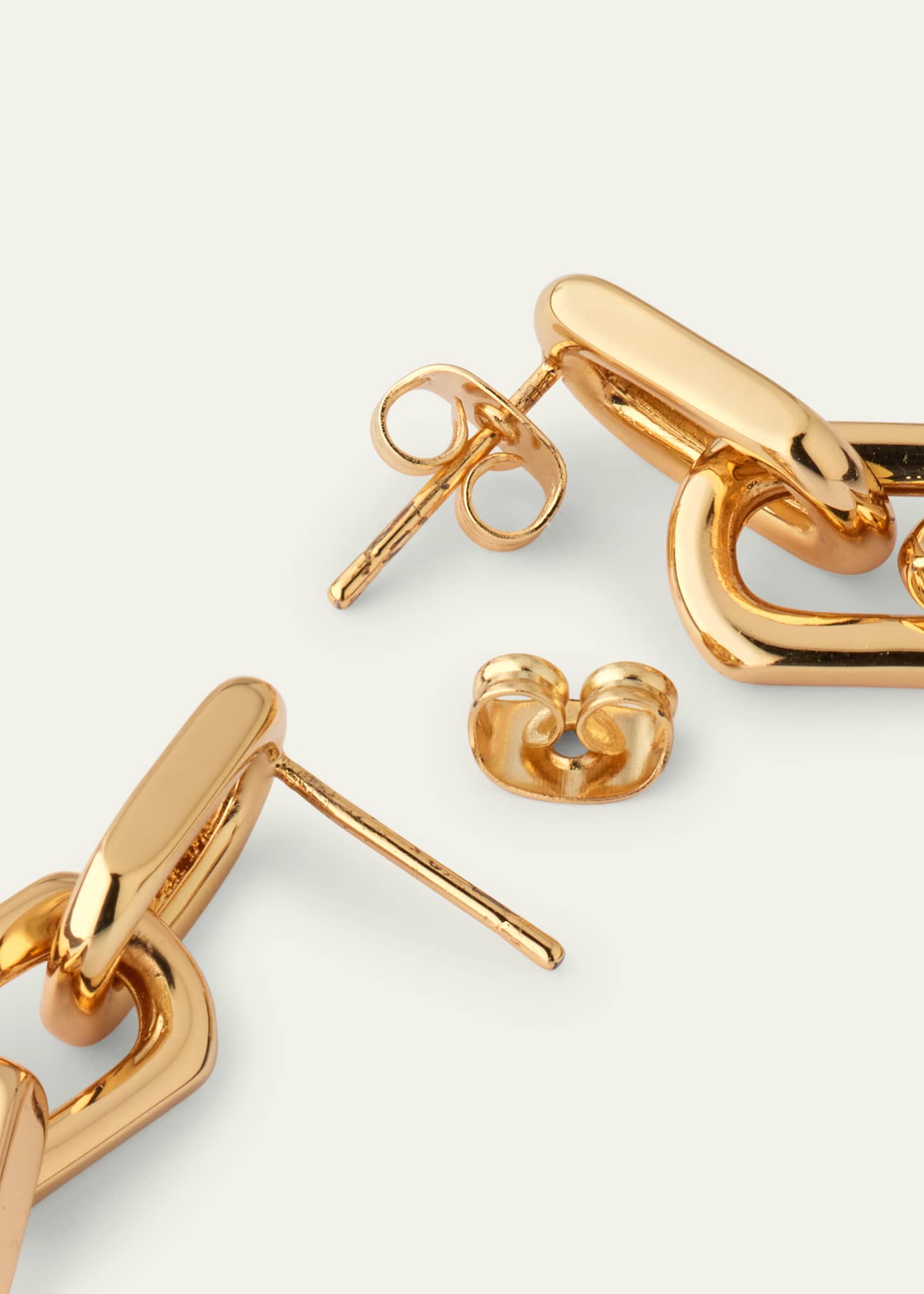 V.BELLAN Vermeil Chain Drop Earrings Image 4 of 4