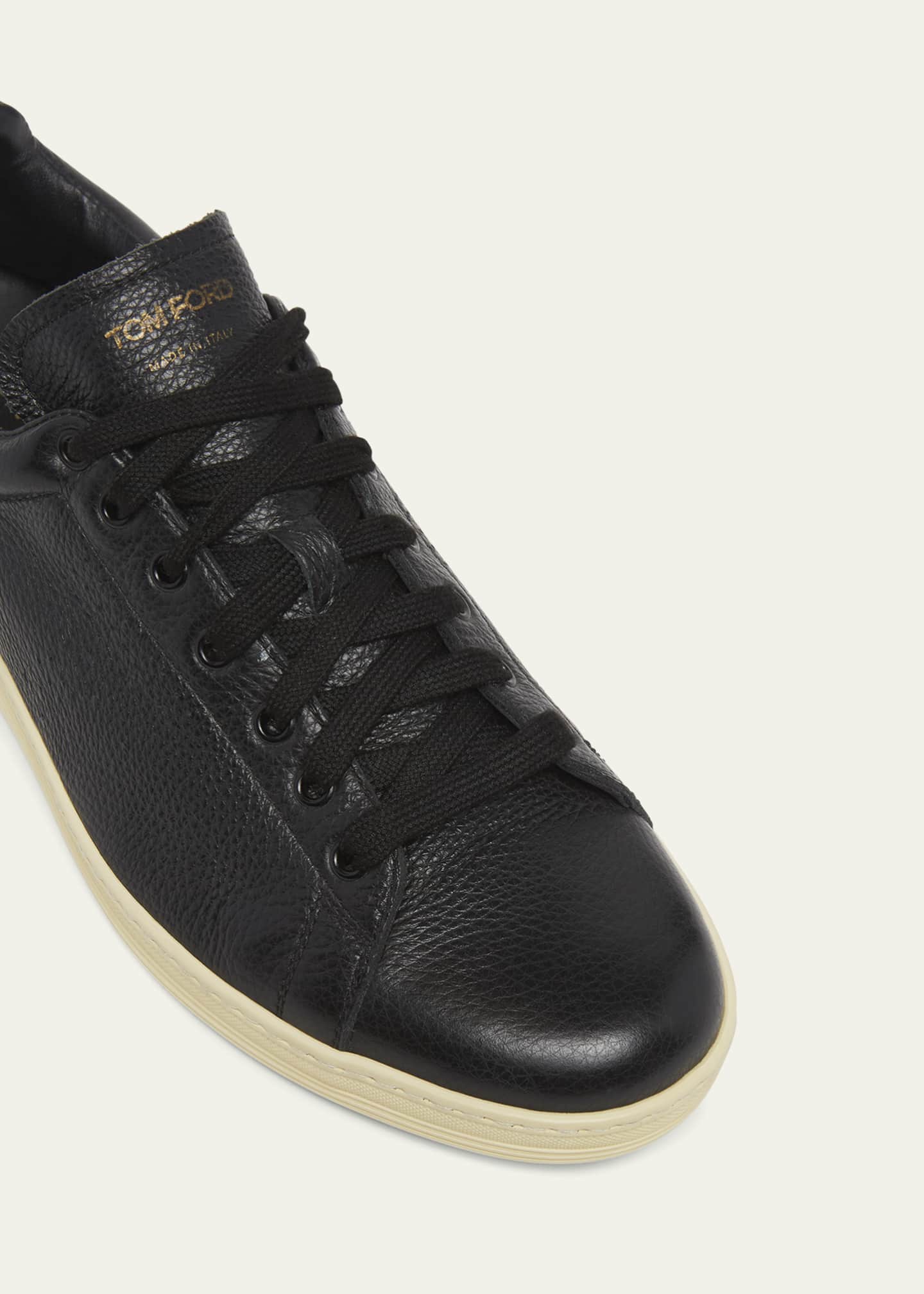 TOM FORD Men's Warwick Grained Leather Sneakers - Bergdorf