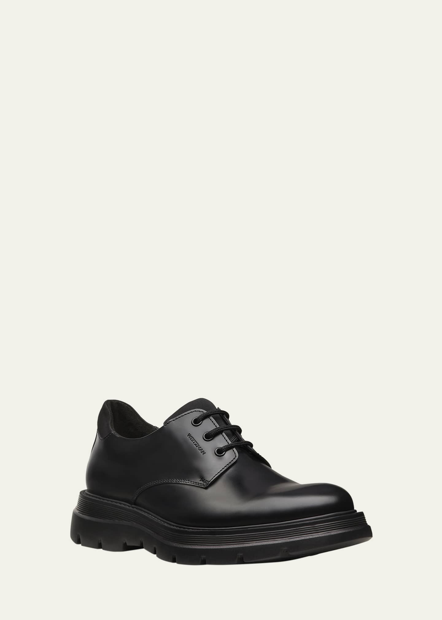 Stuart Weitzman Men s Ajay Brushed Leather Derby Shoes Bergdorf Goodman