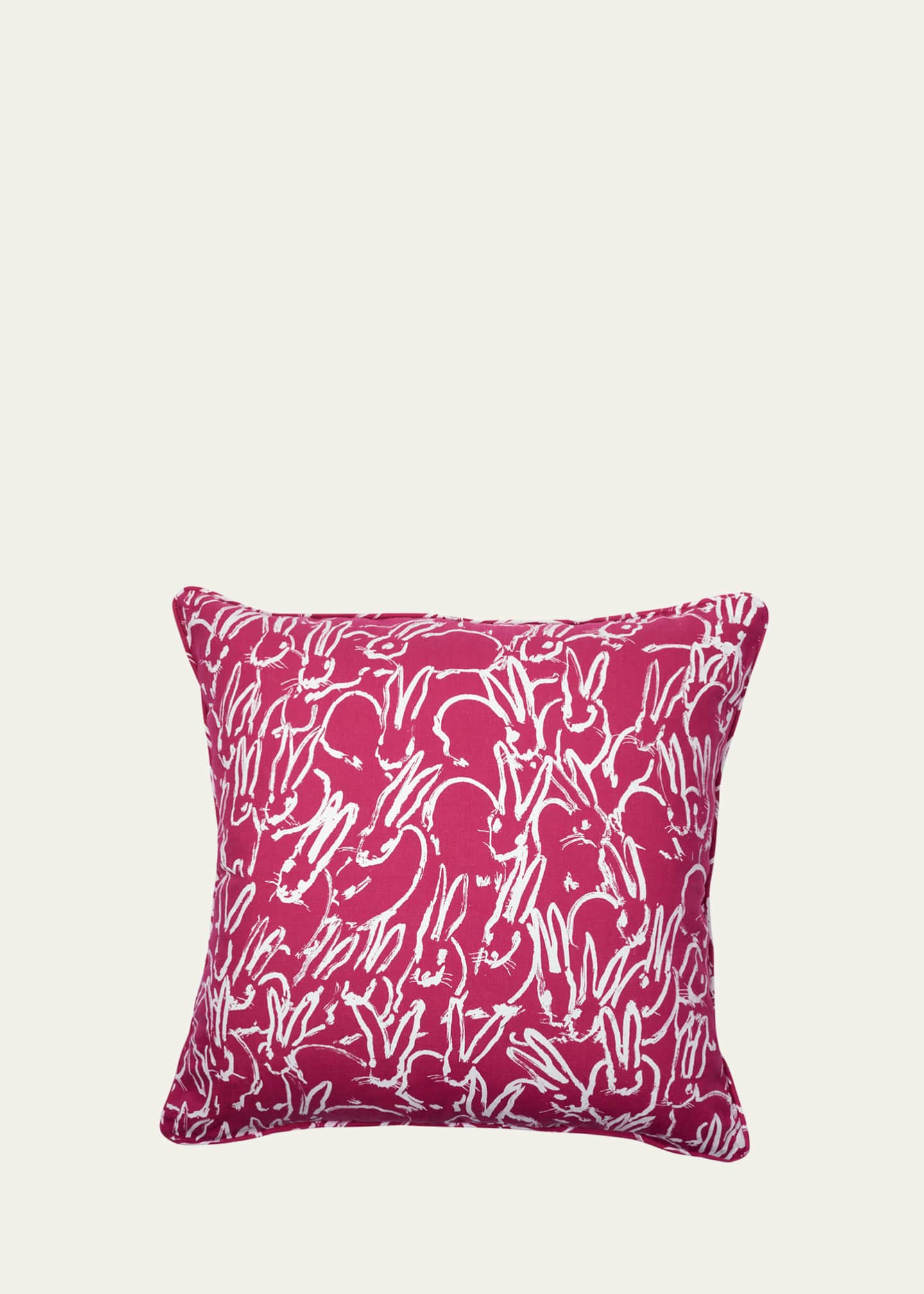 Hunt Slonem Fluffle Khadi Double-Sided Pillow, 22" Square