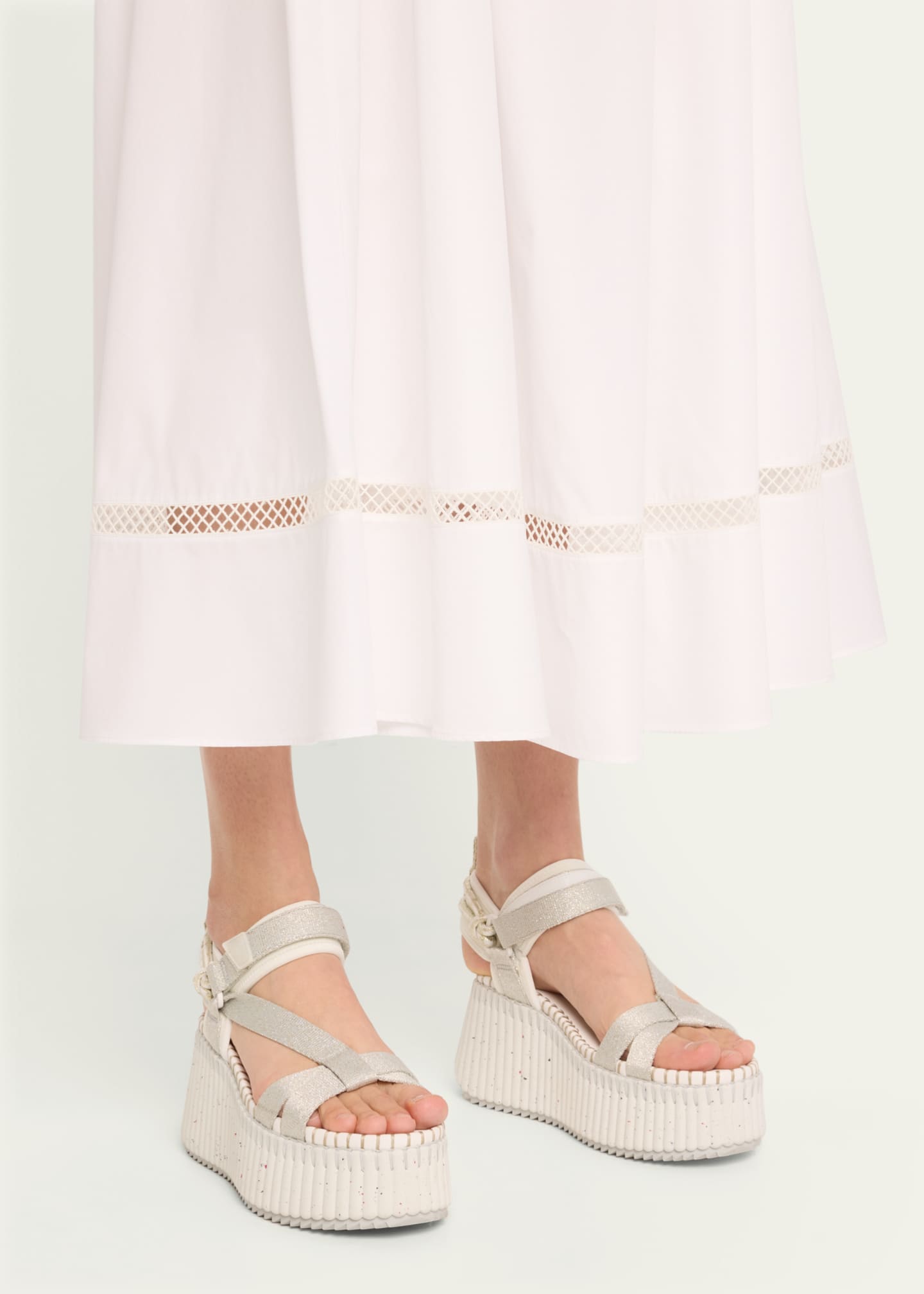 Chloe x High Summer Nama Stitch Ankle Strap Flatform Sandals Bergdorf Goodman