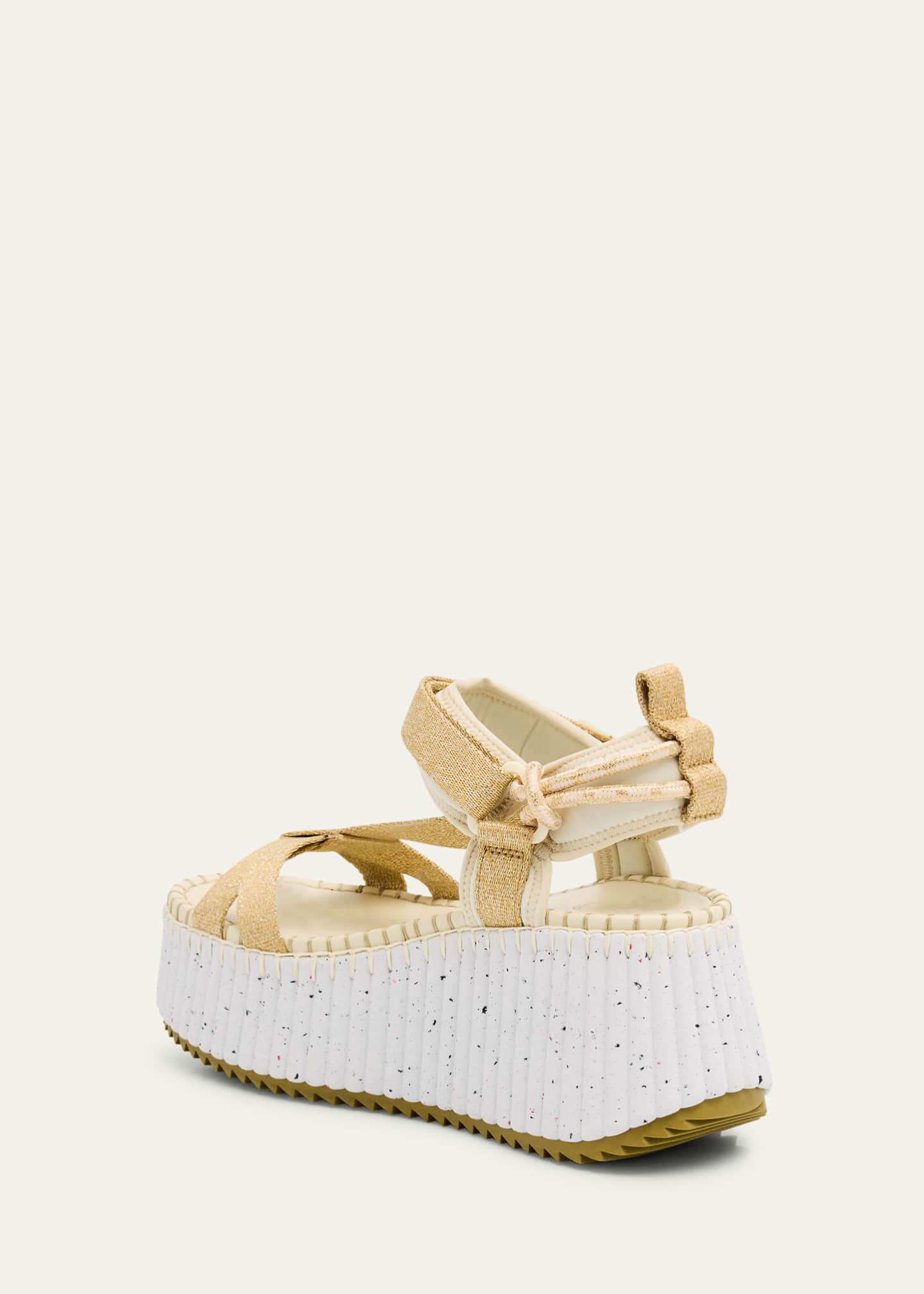 Chloe x High Summer Nama Stitch Ankle-Strap Flatform Sandals Image 4 of 6