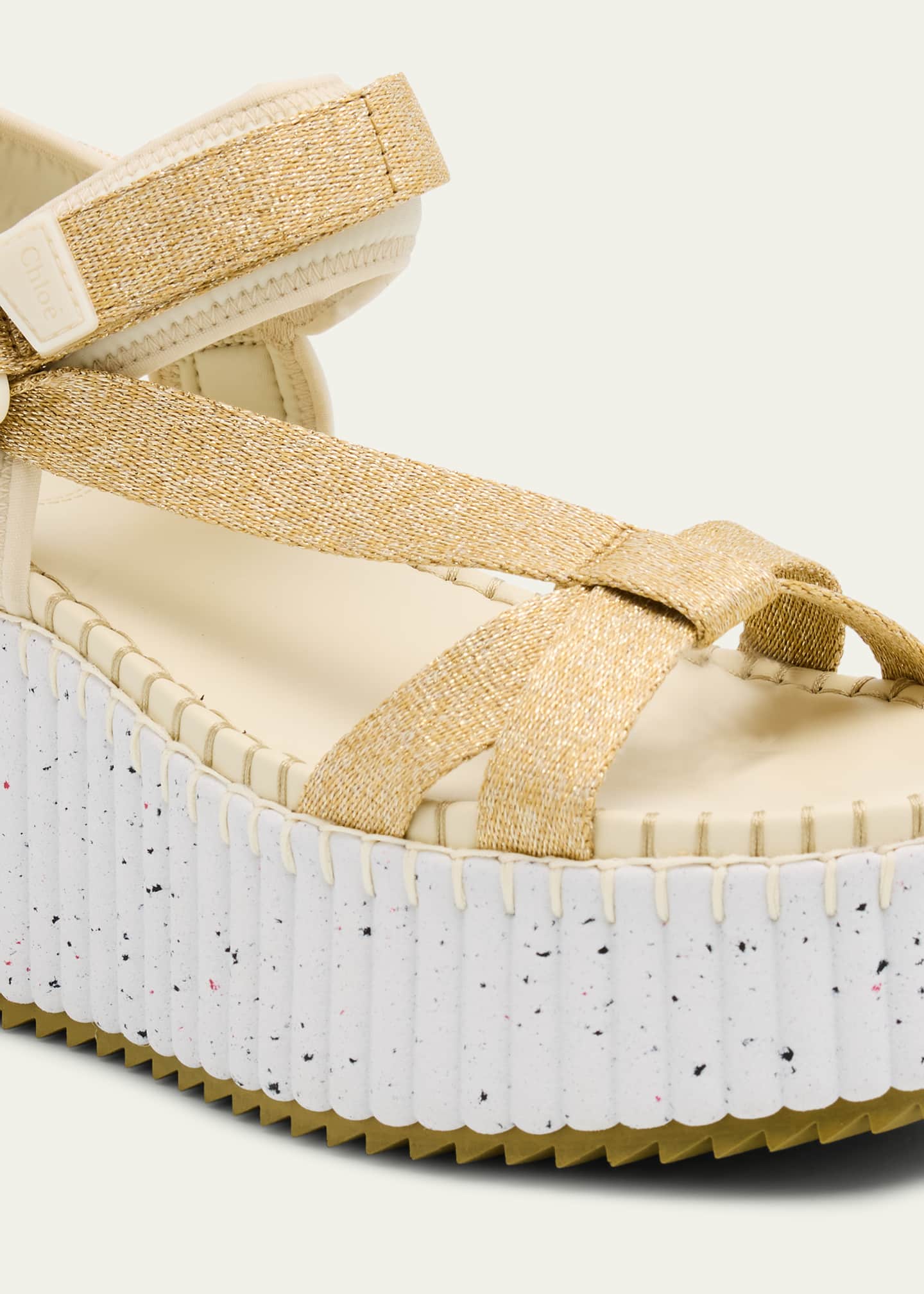 Chloe x High Summer Nama Stitch Ankle-Strap Flatform Sandals Image 5 of 6