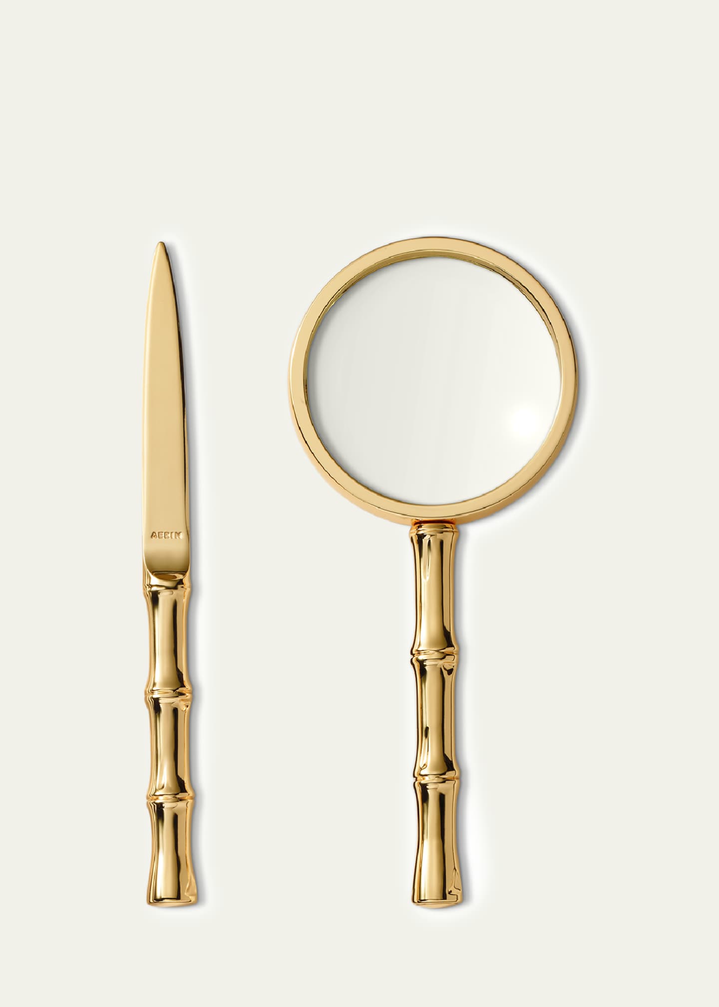 AERIN Ava Bamboo Magnifying Glass and Letter Opener Image 2 of 2
