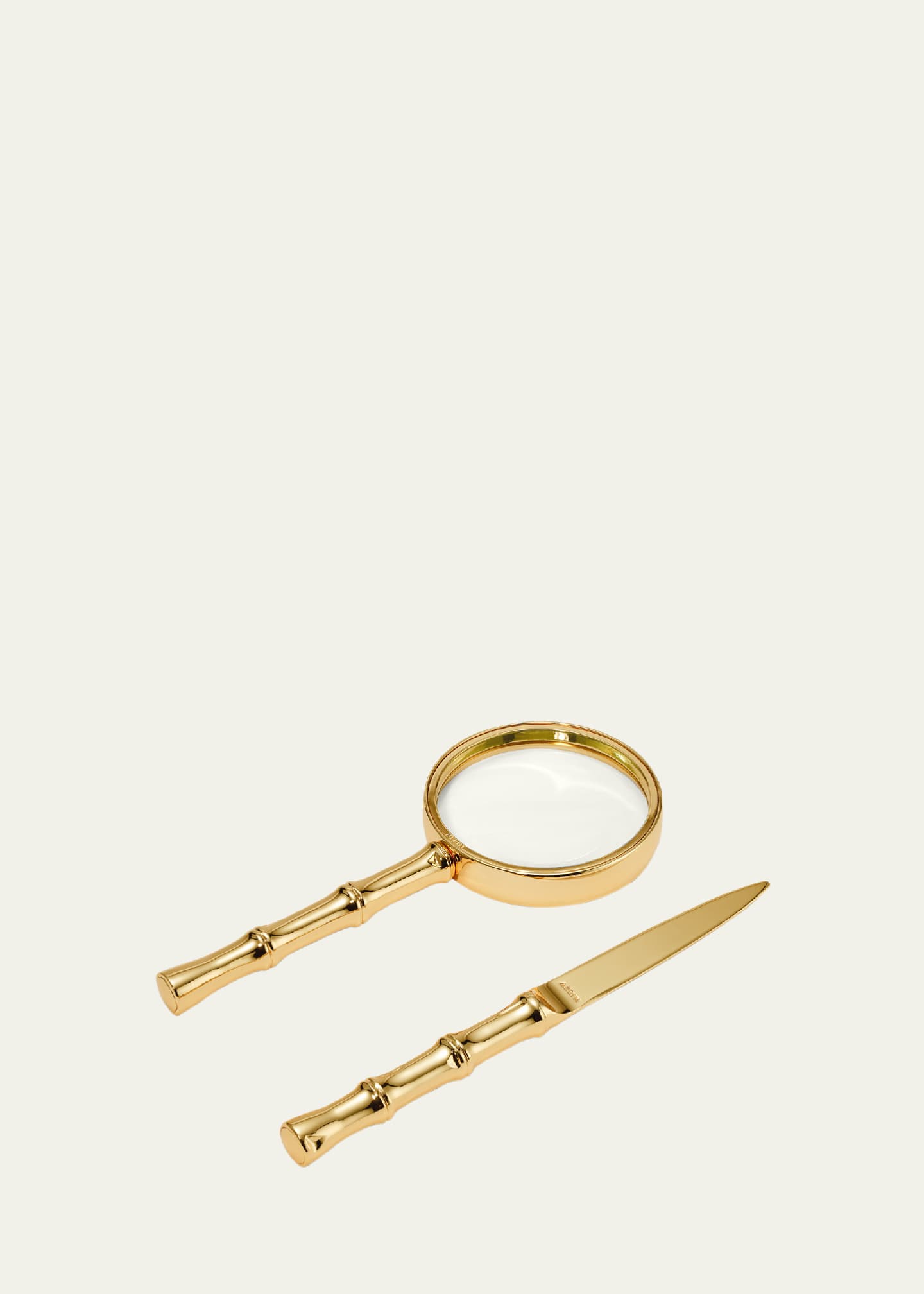 AERIN Ava Bamboo Magnifying Glass and Letter Opener Image 1 of 2