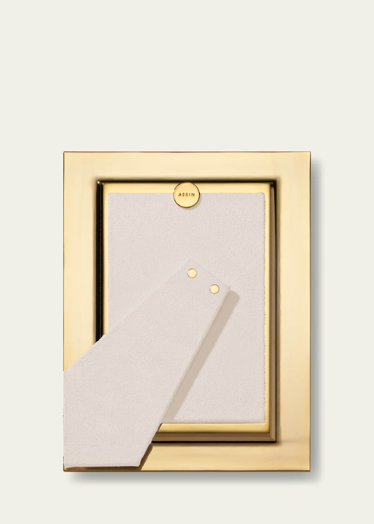 AERIN Lenora 18K Gold-Plated Frame, 4" x 6" Image 2 of 2