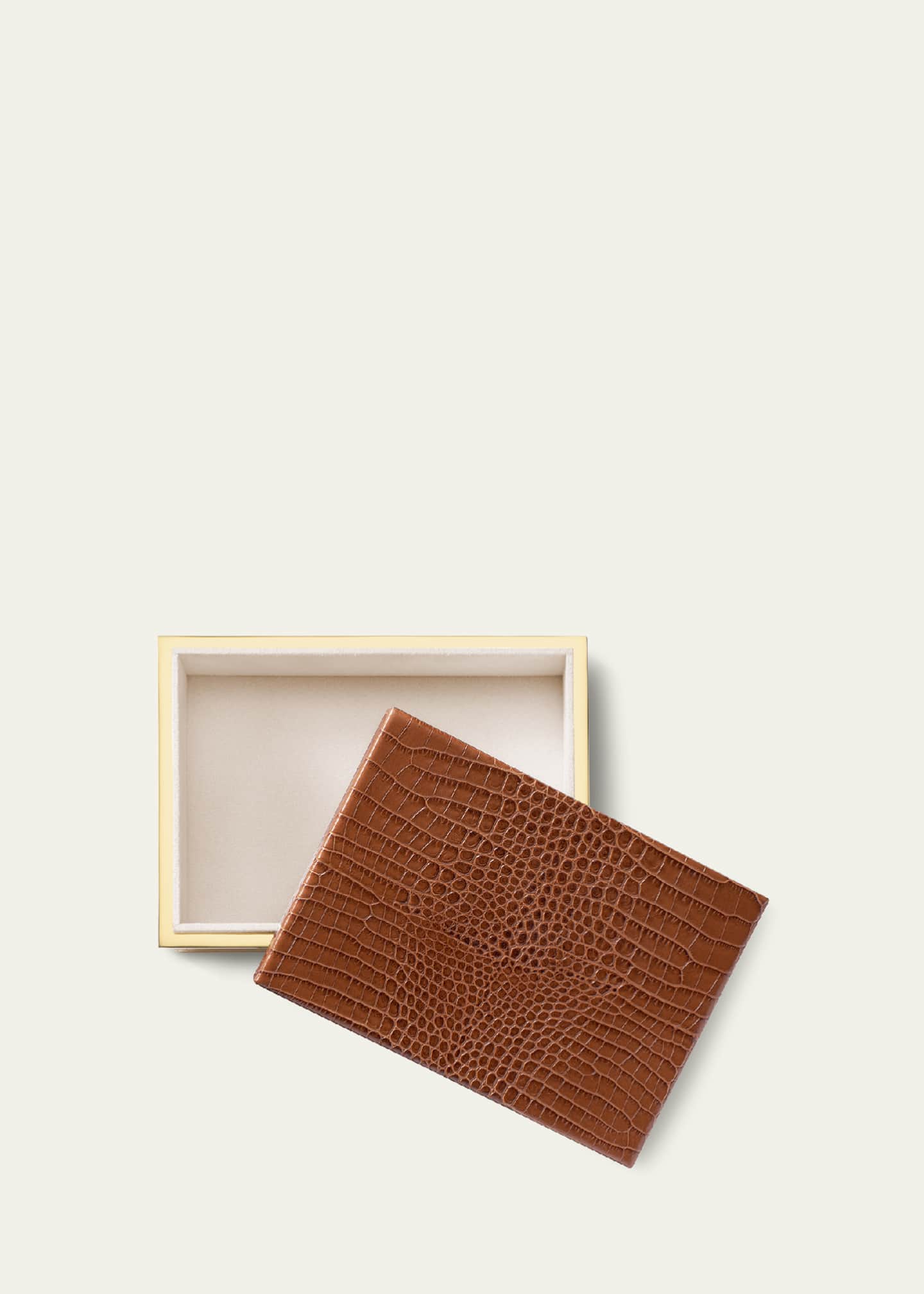 AERIN Classic Croc Leather Small Box Image 3 of 3