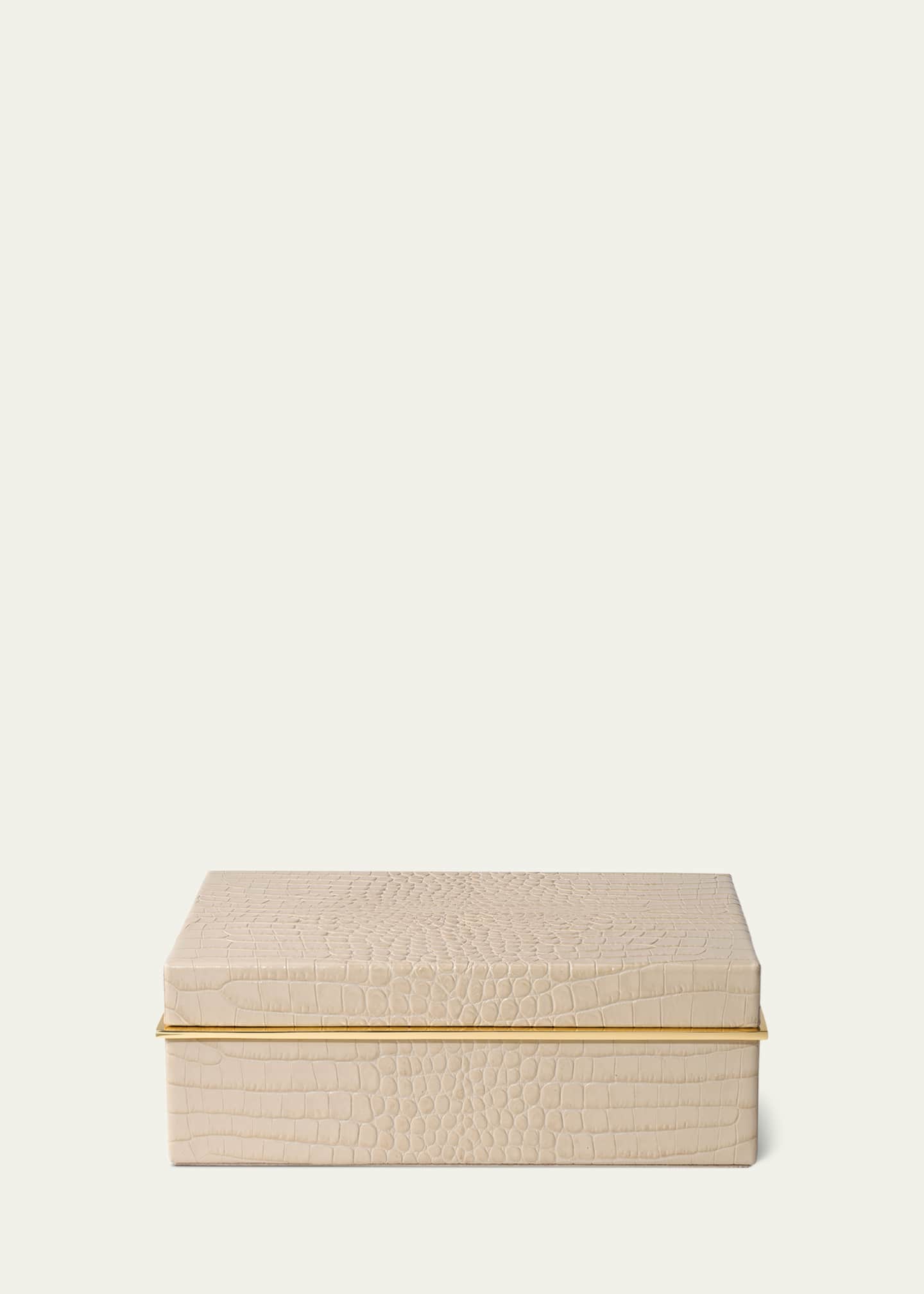 AERIN Classic Croc Leather Small Box Image 2 of 3