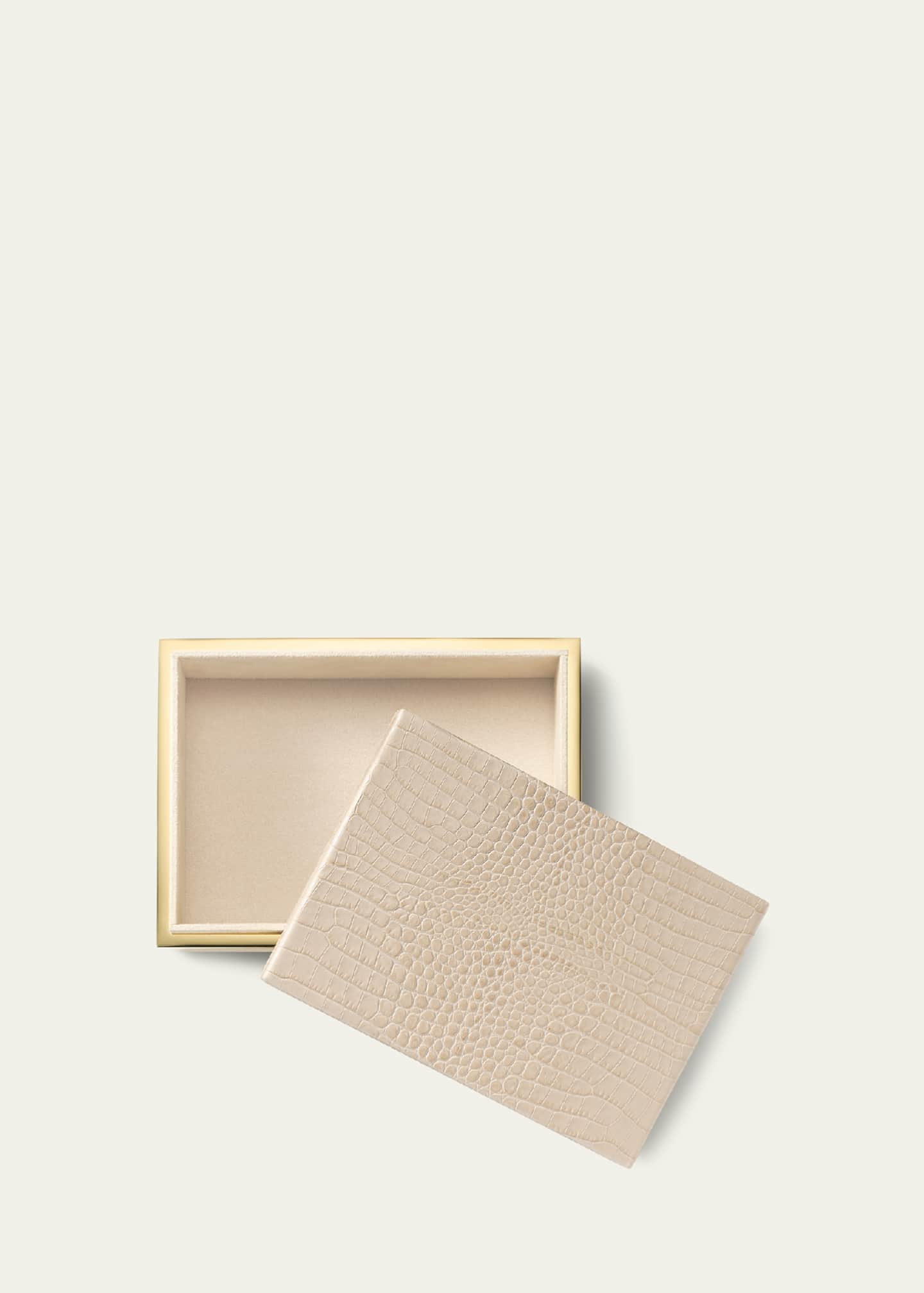AERIN Classic Croc Leather Small Box Image 3 of 3
