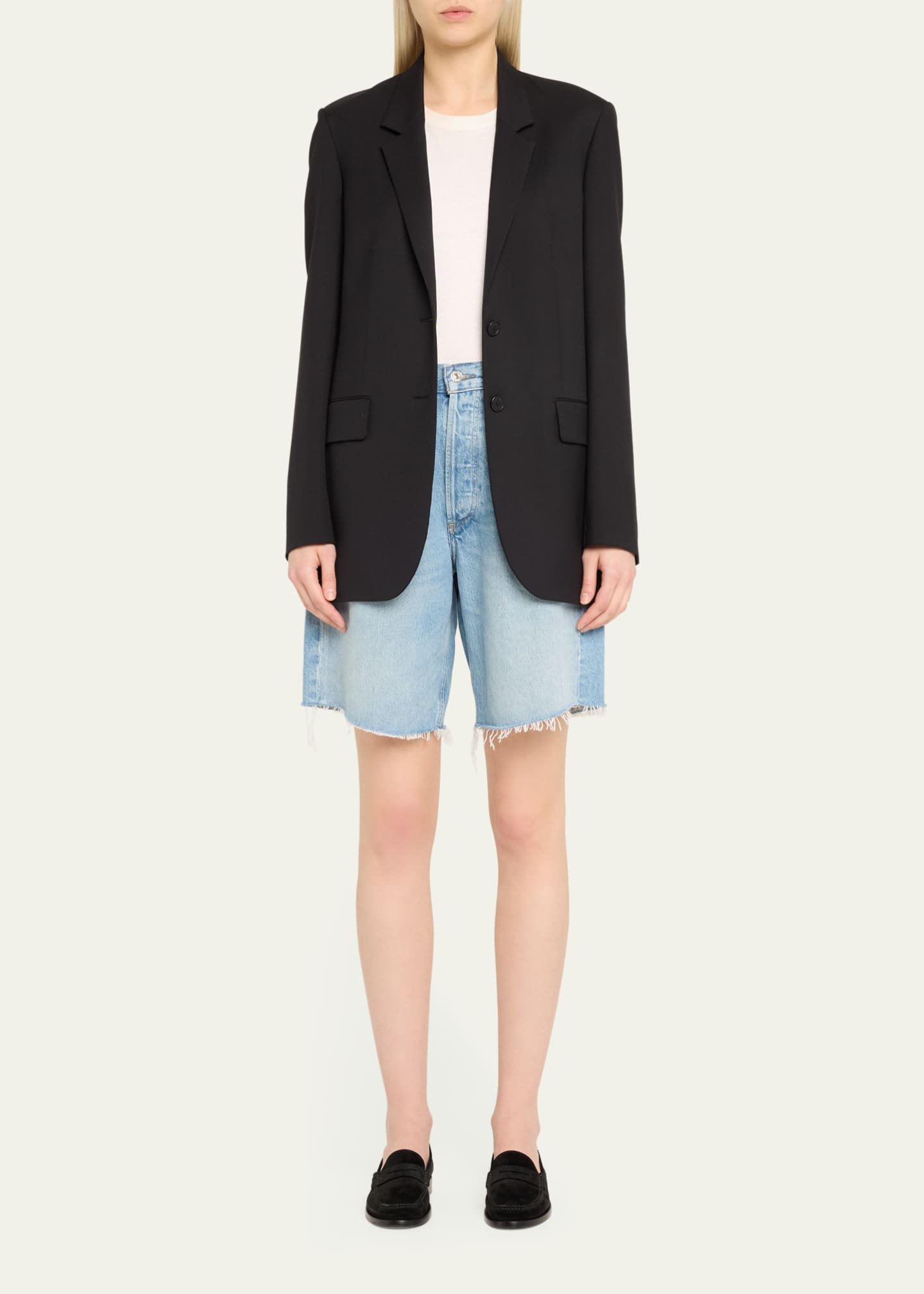 Citizens of Humanity Ayla Denim Shorts Bergdorf Goodman