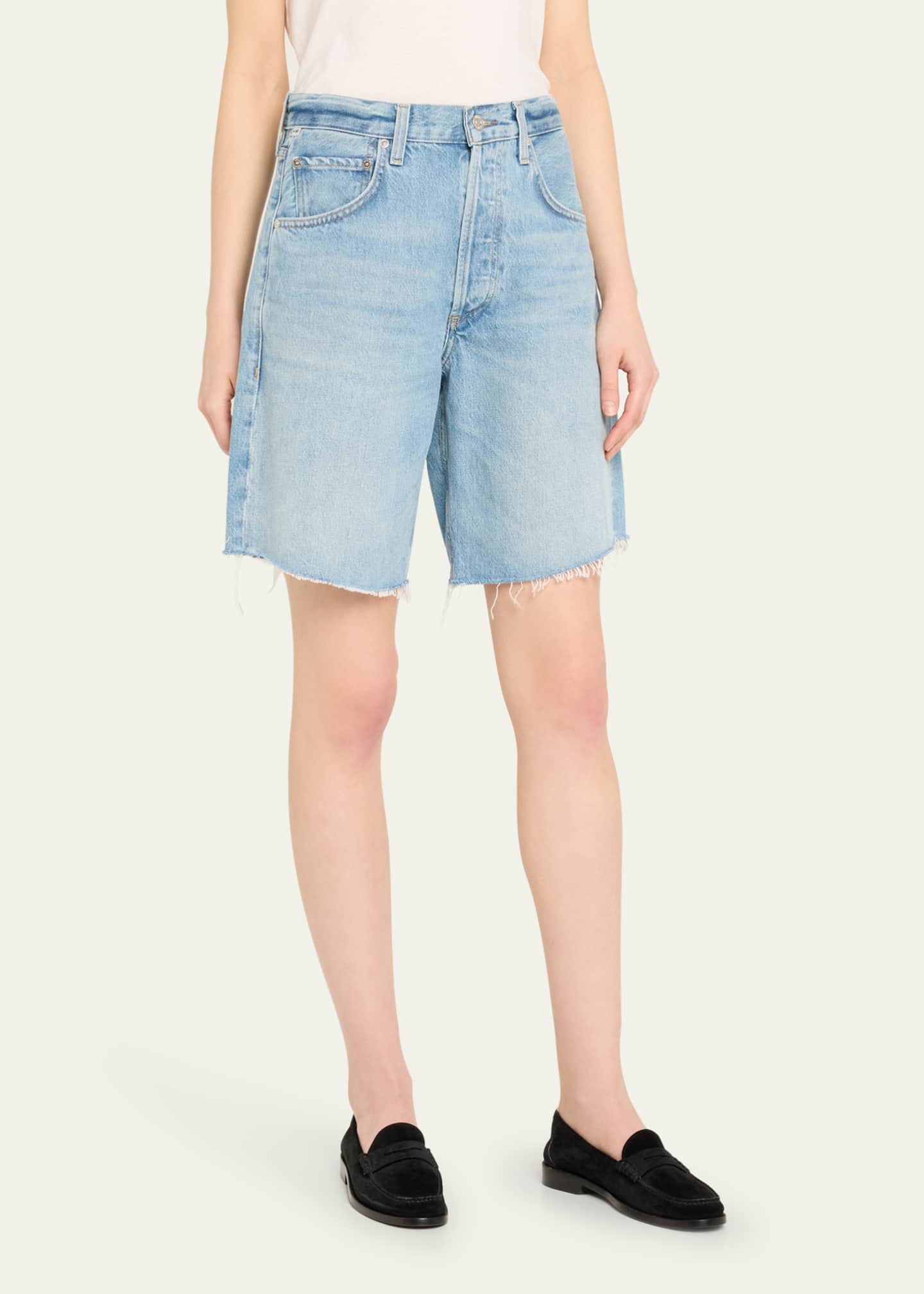 Citizens of Humanity Ayla Denim Shorts Bergdorf Goodman