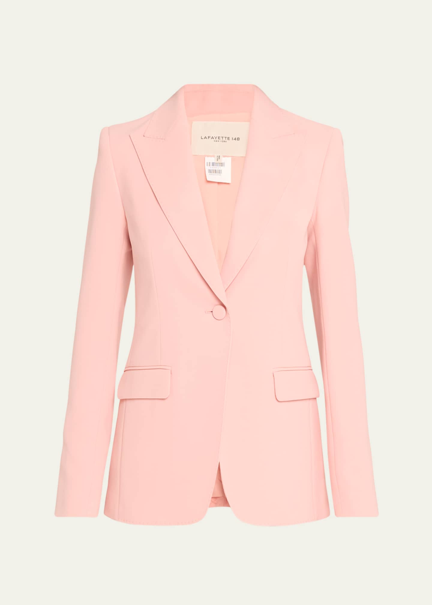 Lafayette 148 New York Single-Button Finesse Crepe Blazer Image 1 of 5